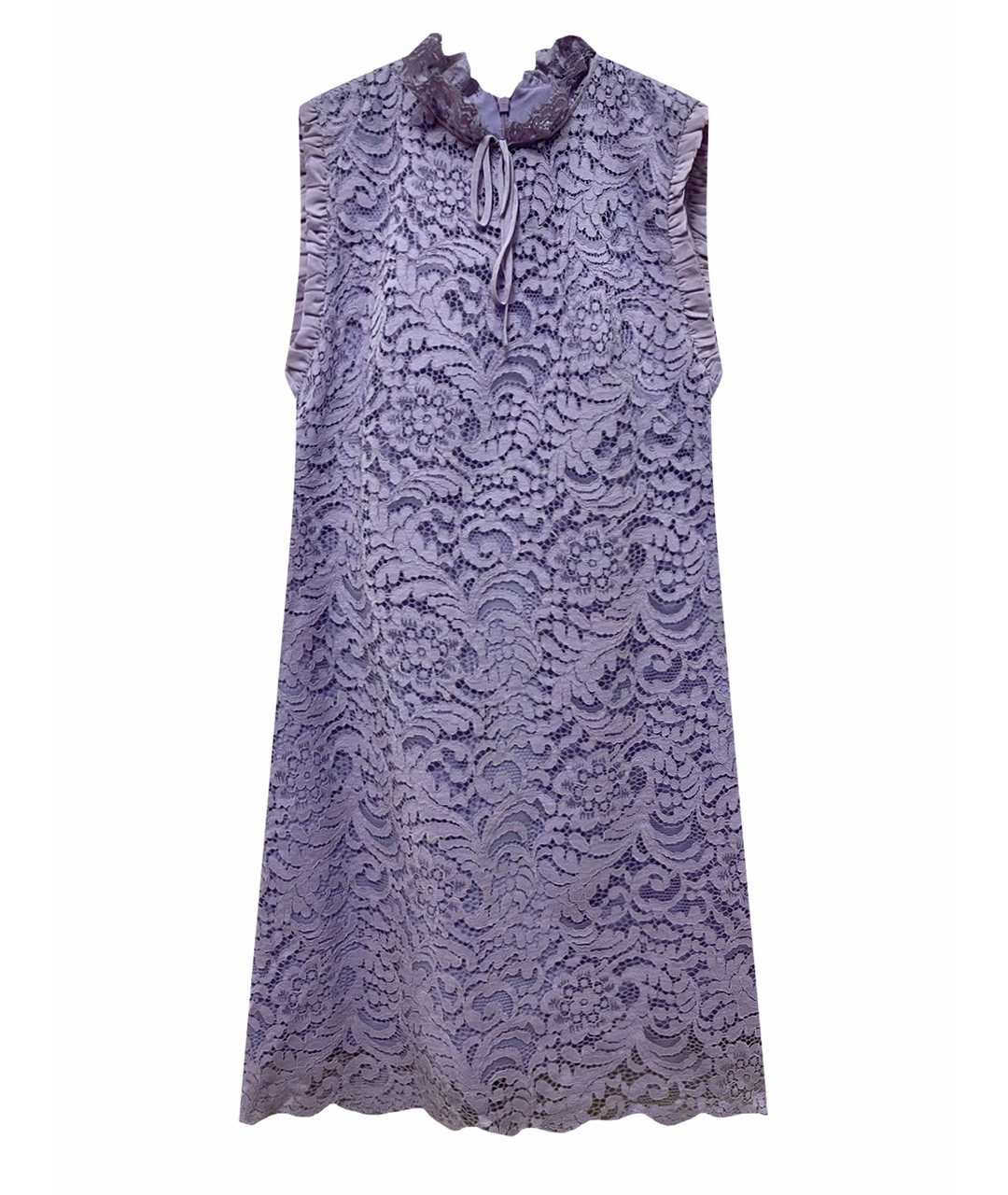 SANDRO Фиолетовое полиэстеровое коктейльное платье, фото 1