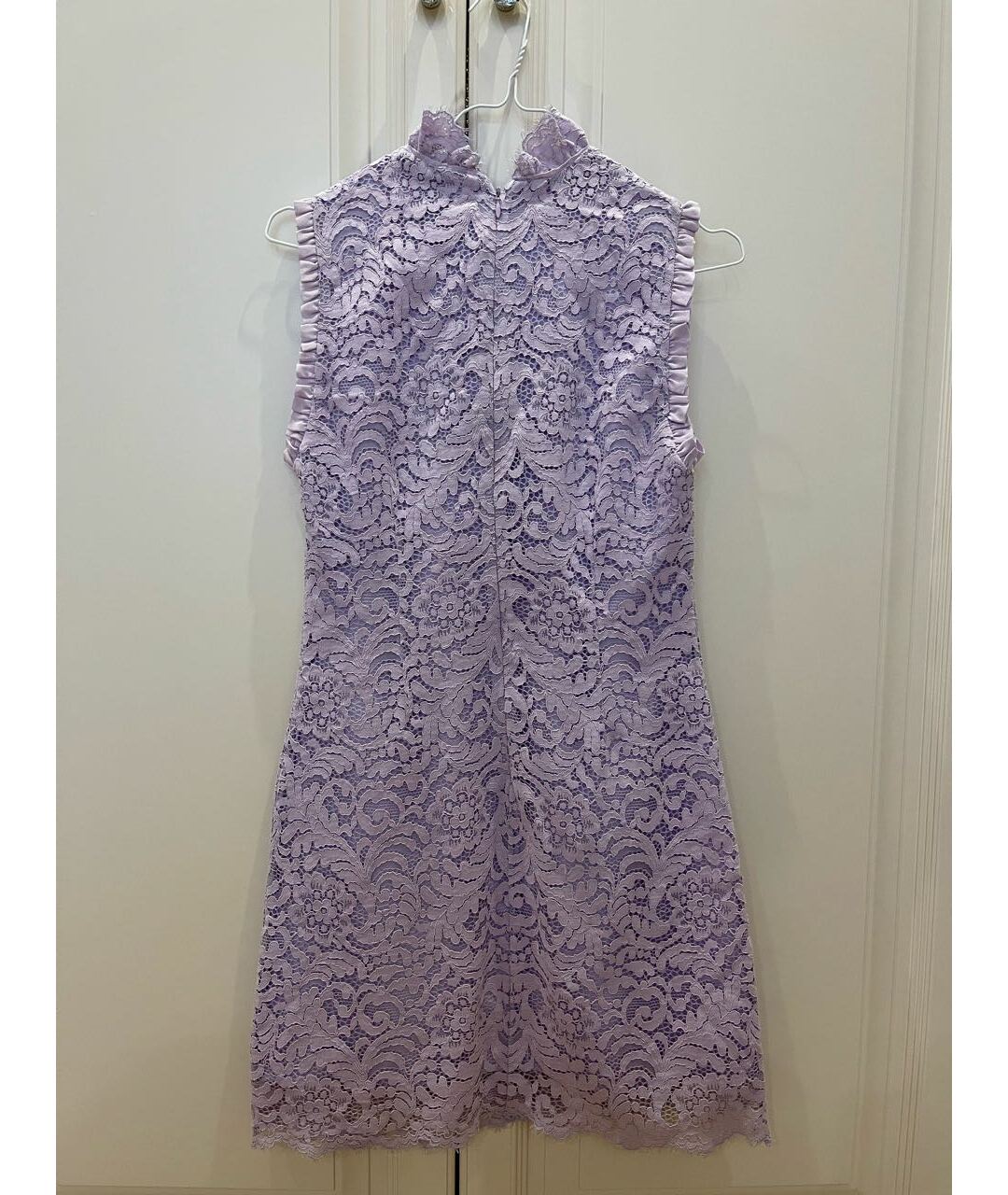 SANDRO Фиолетовое полиэстеровое коктейльное платье, фото 2
