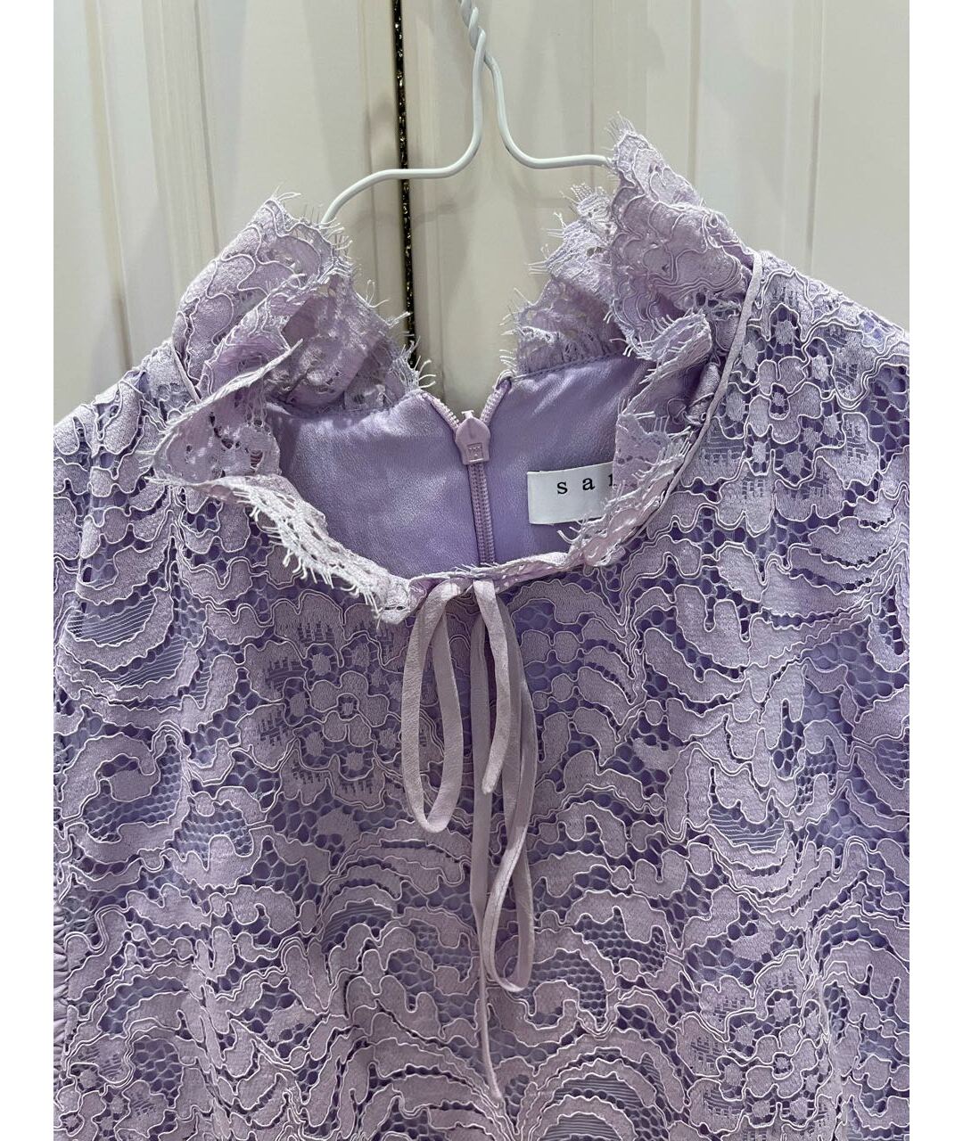 SANDRO Фиолетовое полиэстеровое коктейльное платье, фото 3