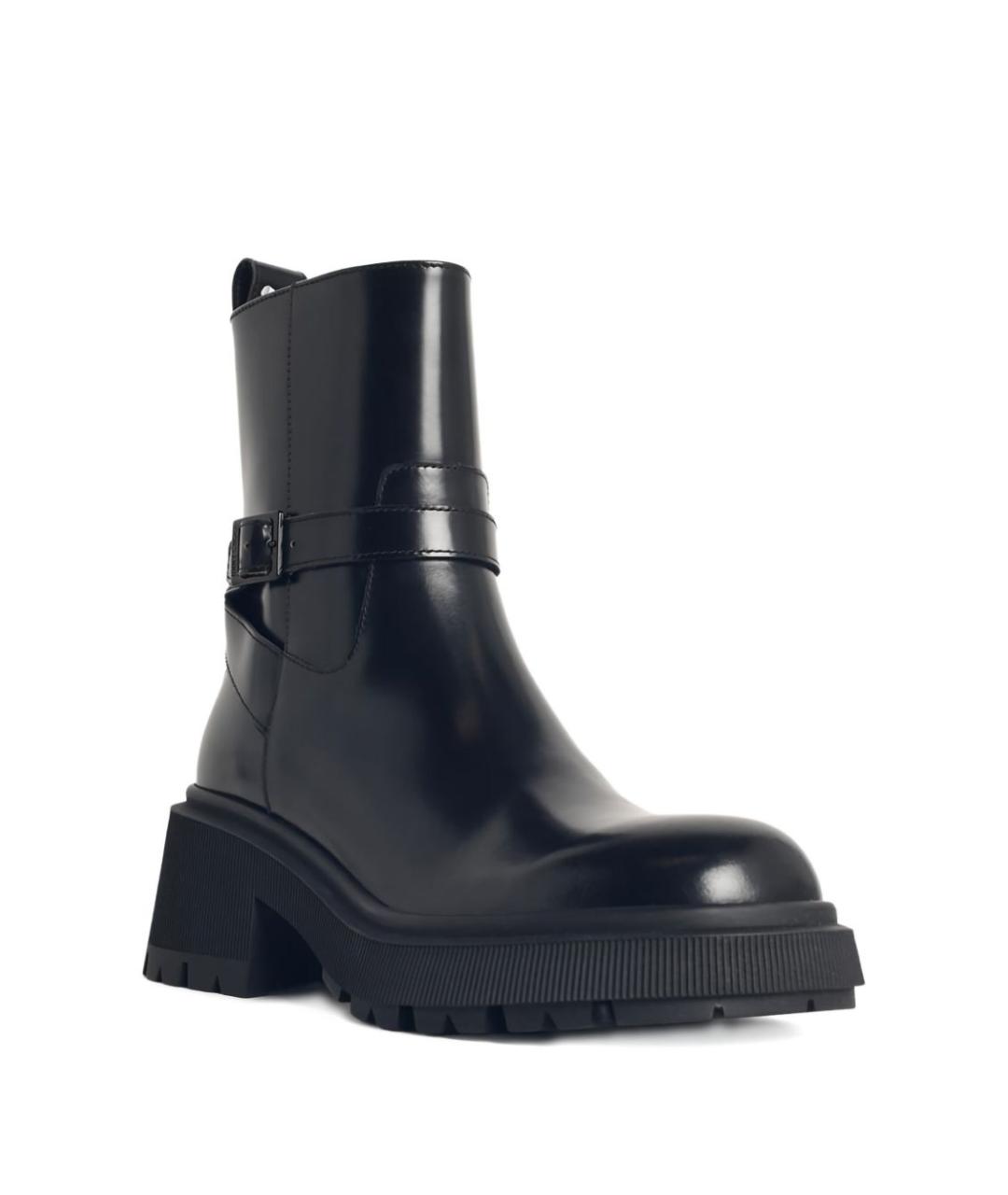 JIMMY CHOO Черные кожаные сапоги, фото 3