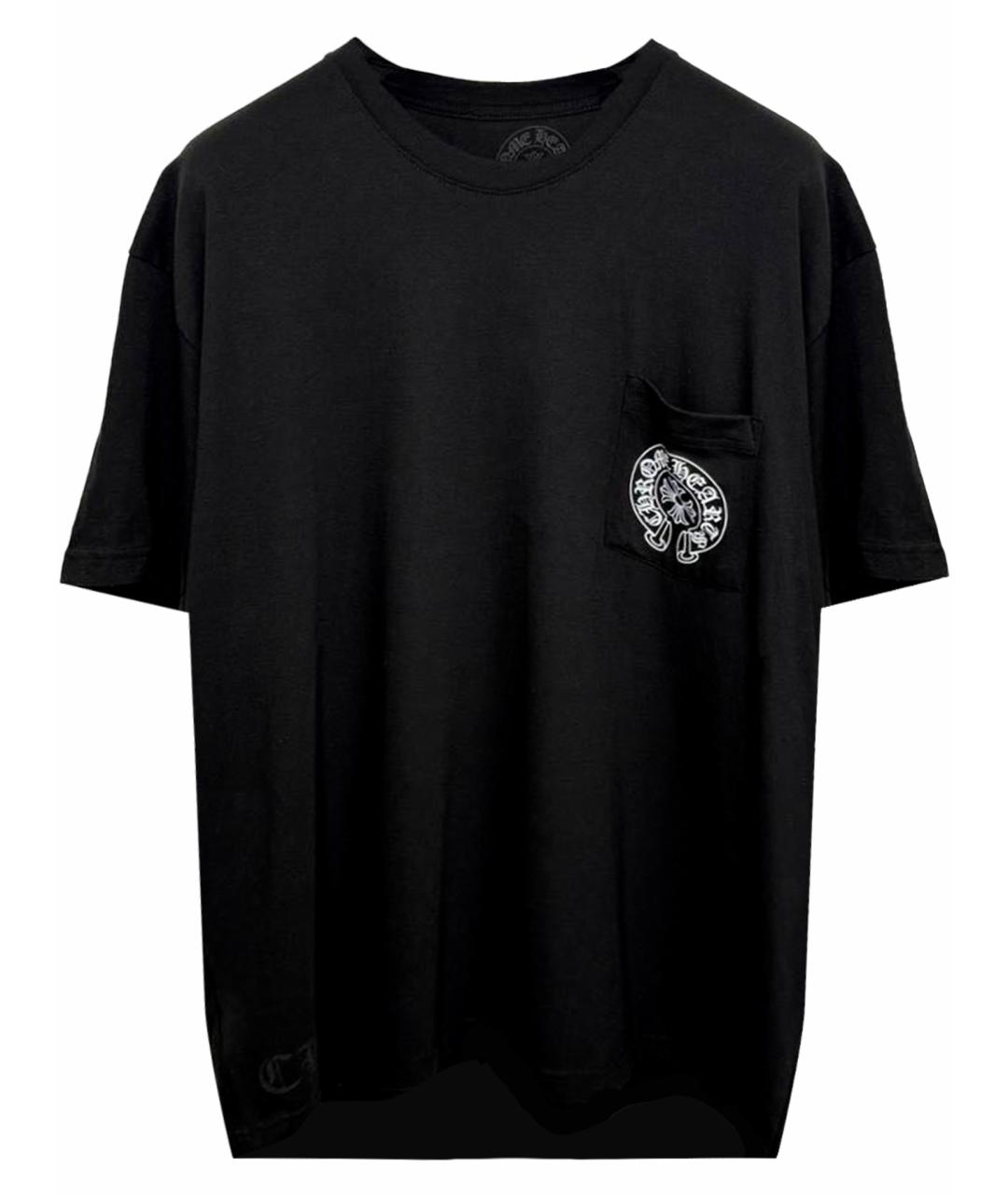 CHROME HEARTS Черная хлопковая футболка, фото 1