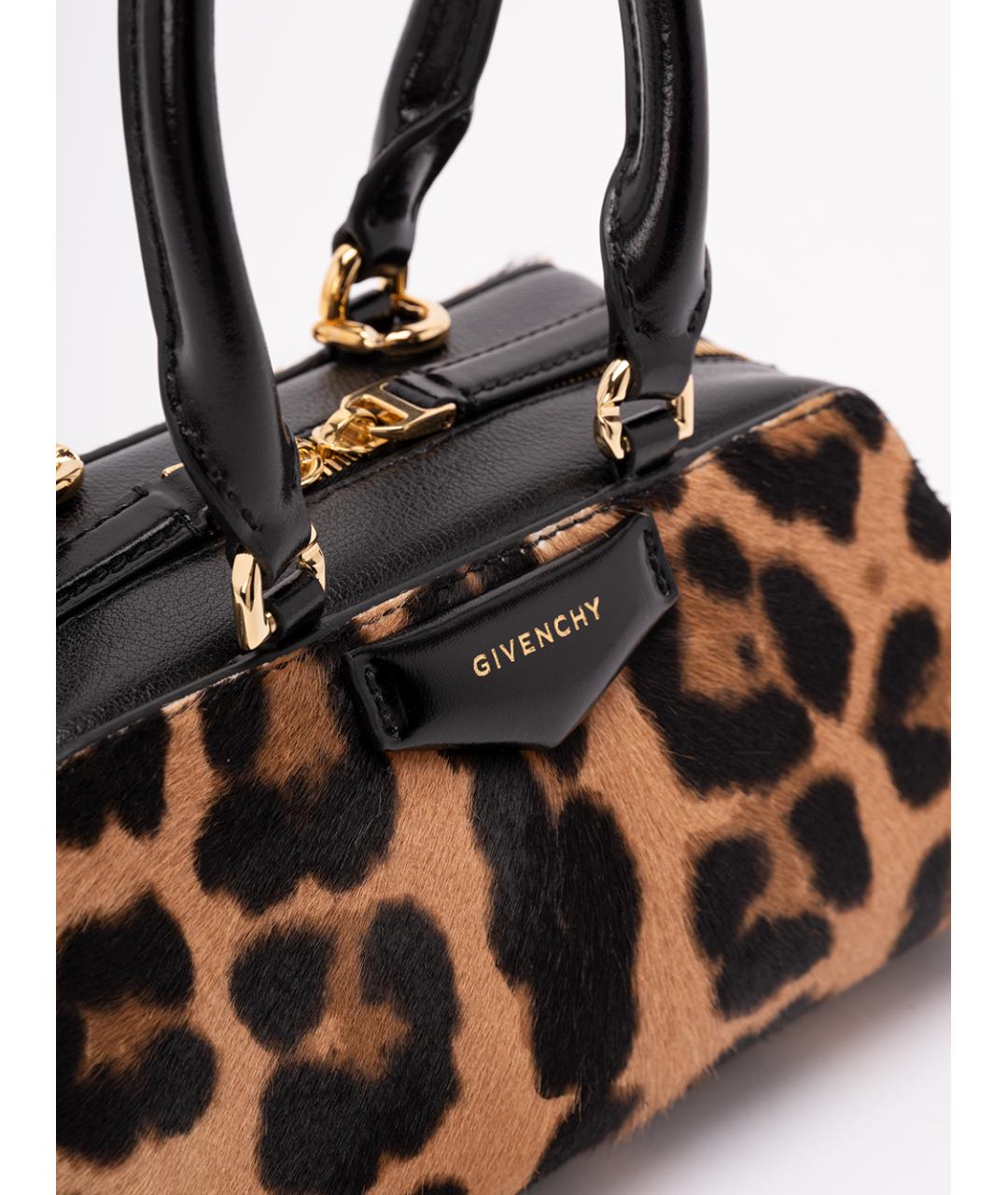 GIVENCHY Коричневая сумка с короткими ручками, фото 4