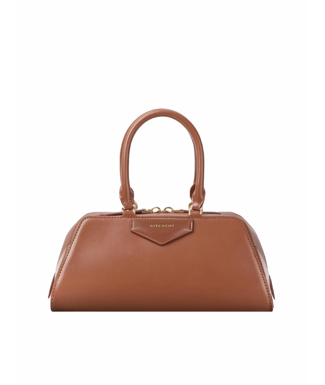 GIVENCHY Коричневая кожаная сумка тоут, фото 1
