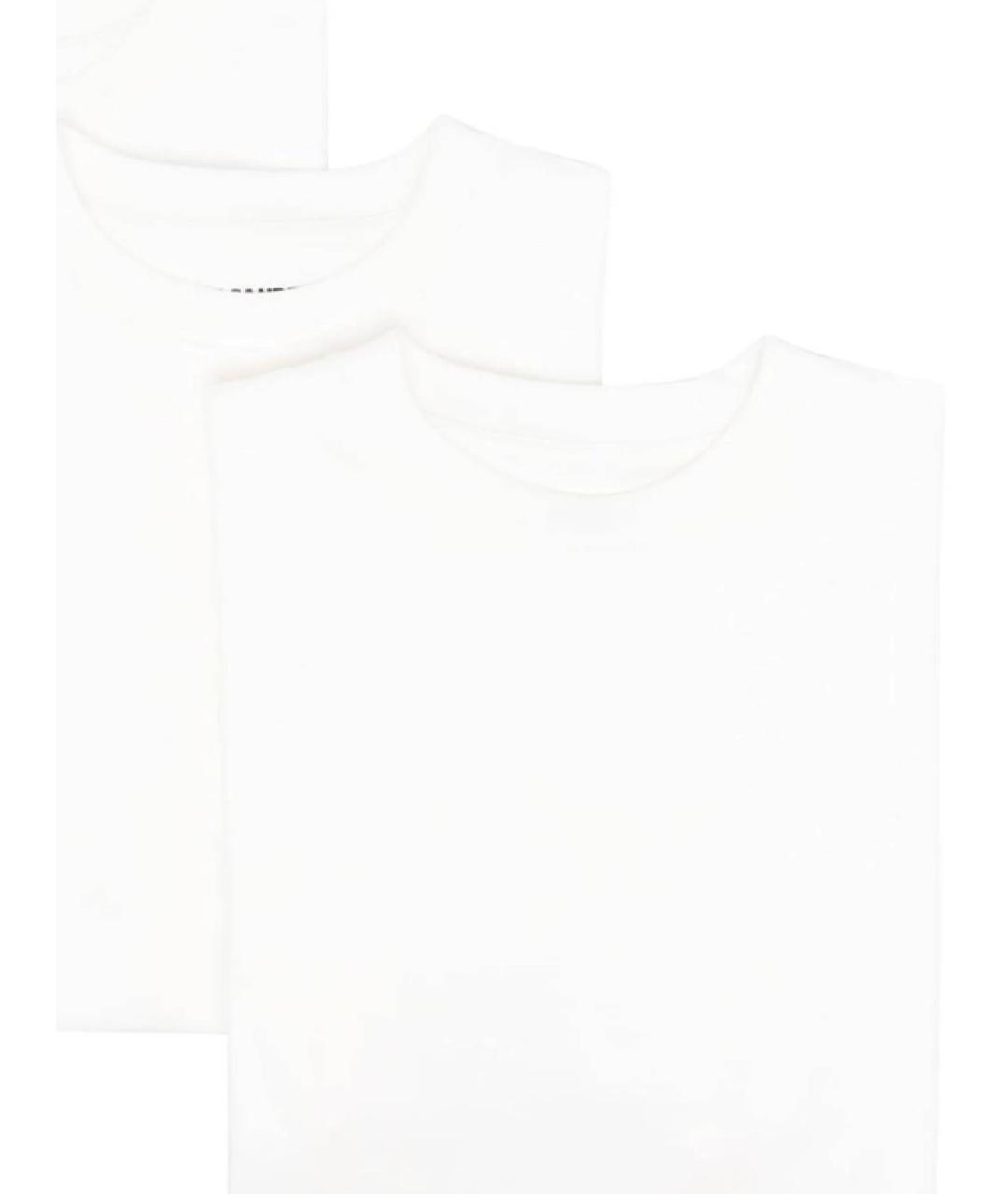 JIL SANDER Белая хлопковая футболка, фото 2