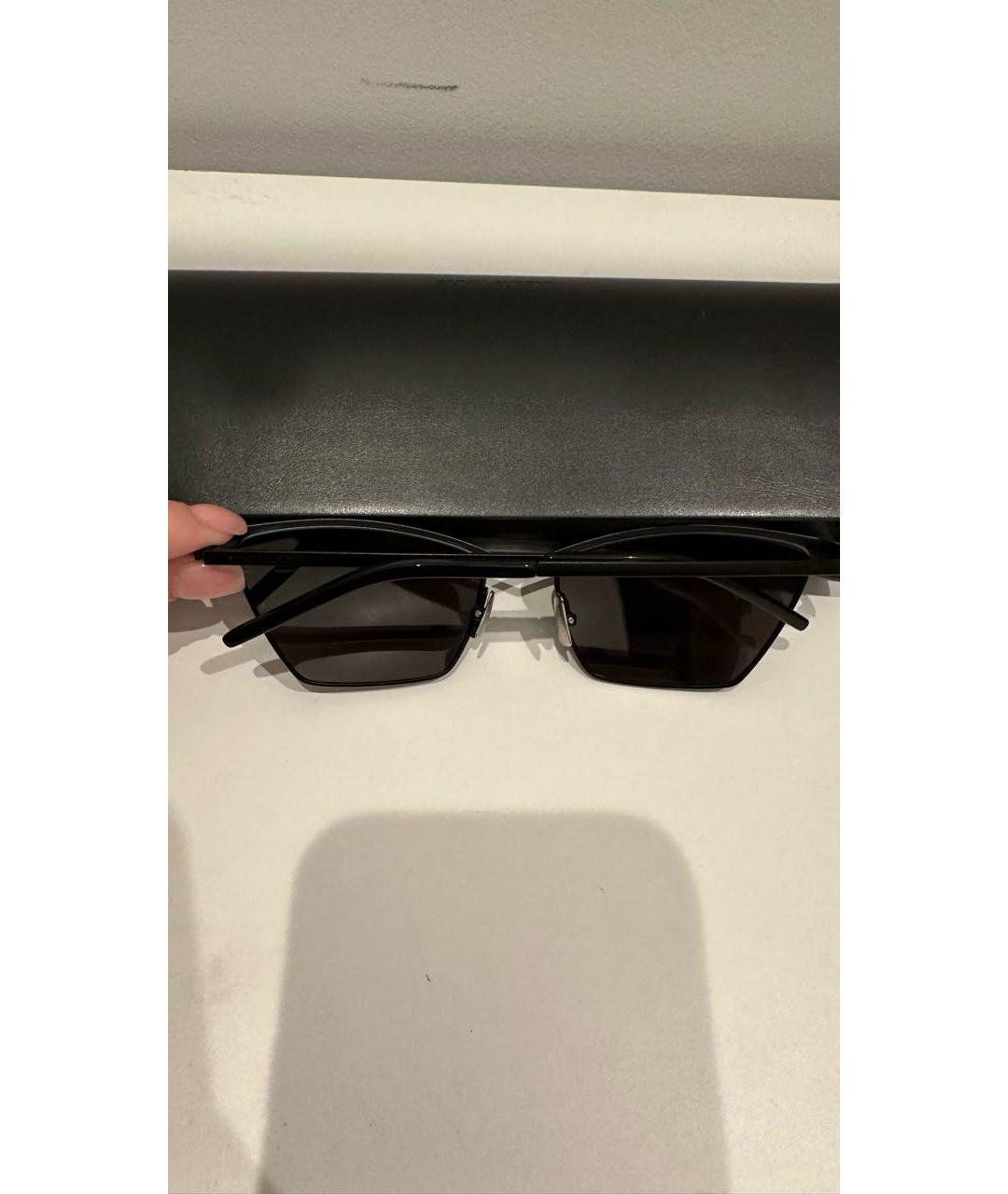 SAINT LAURENT Черные солнцезащитные очки, фото 7