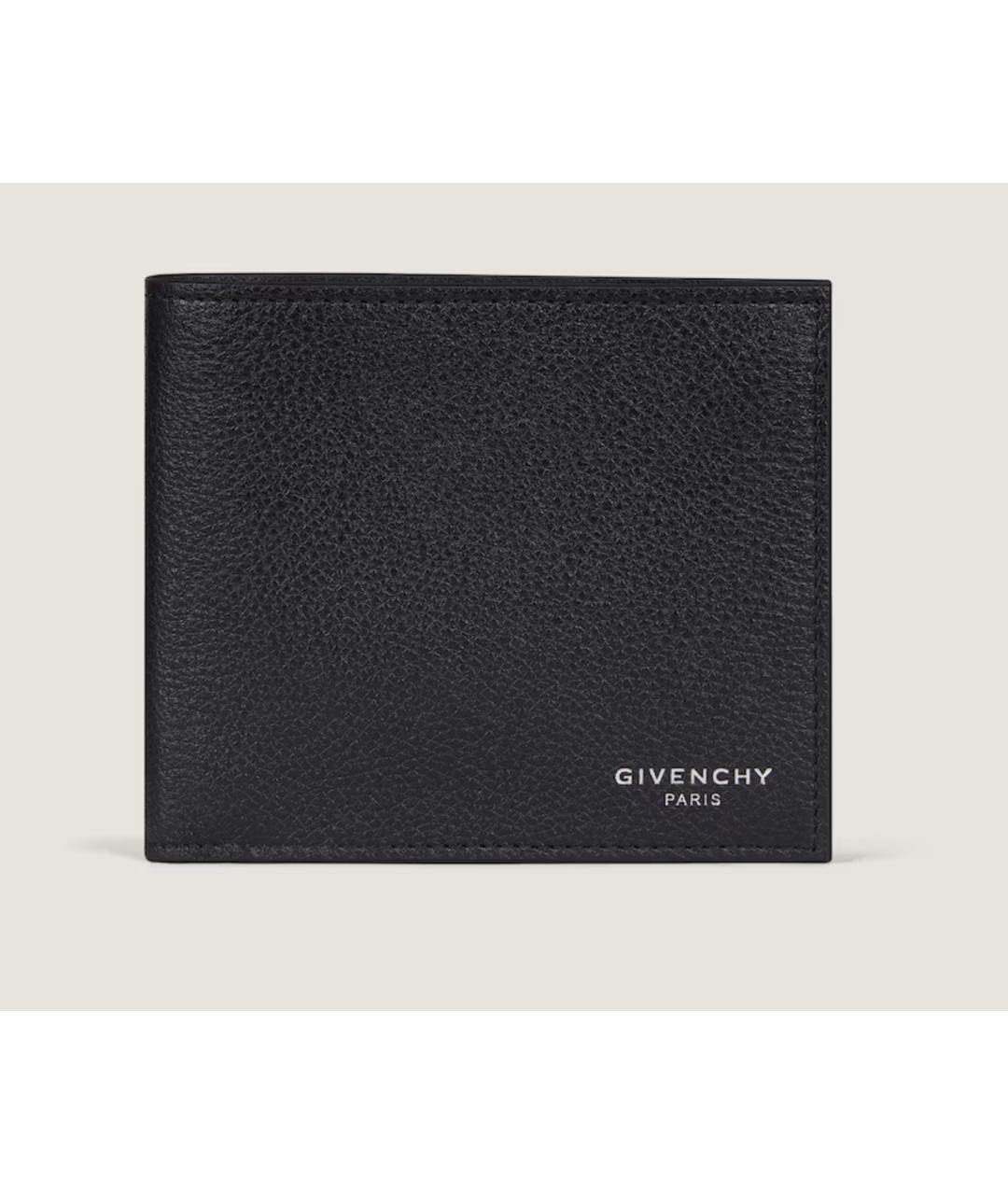 GIVENCHY Черный кожаный кошелек, фото 4