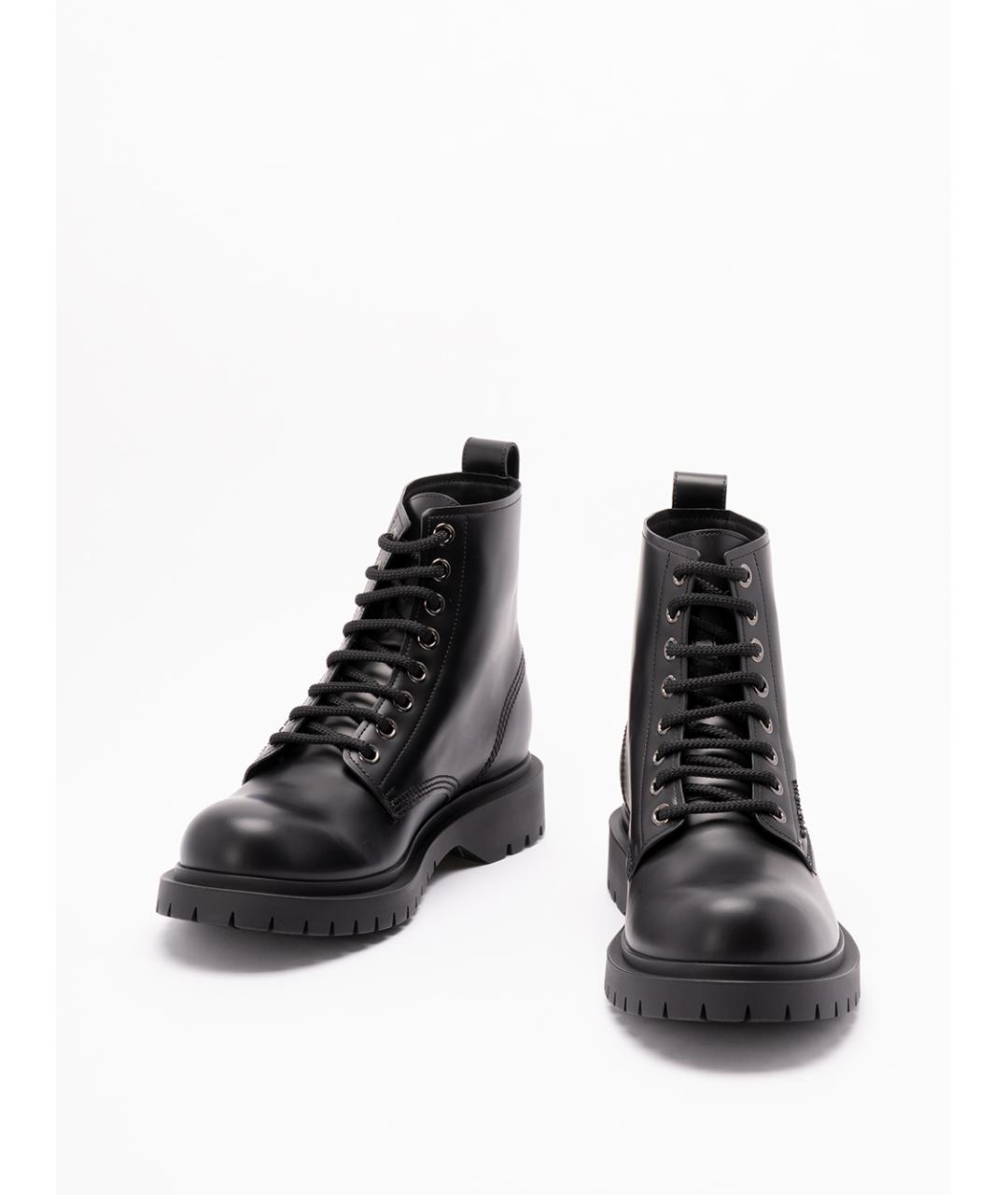 GIVENCHY Черные кожаные высокие ботинки, фото 2