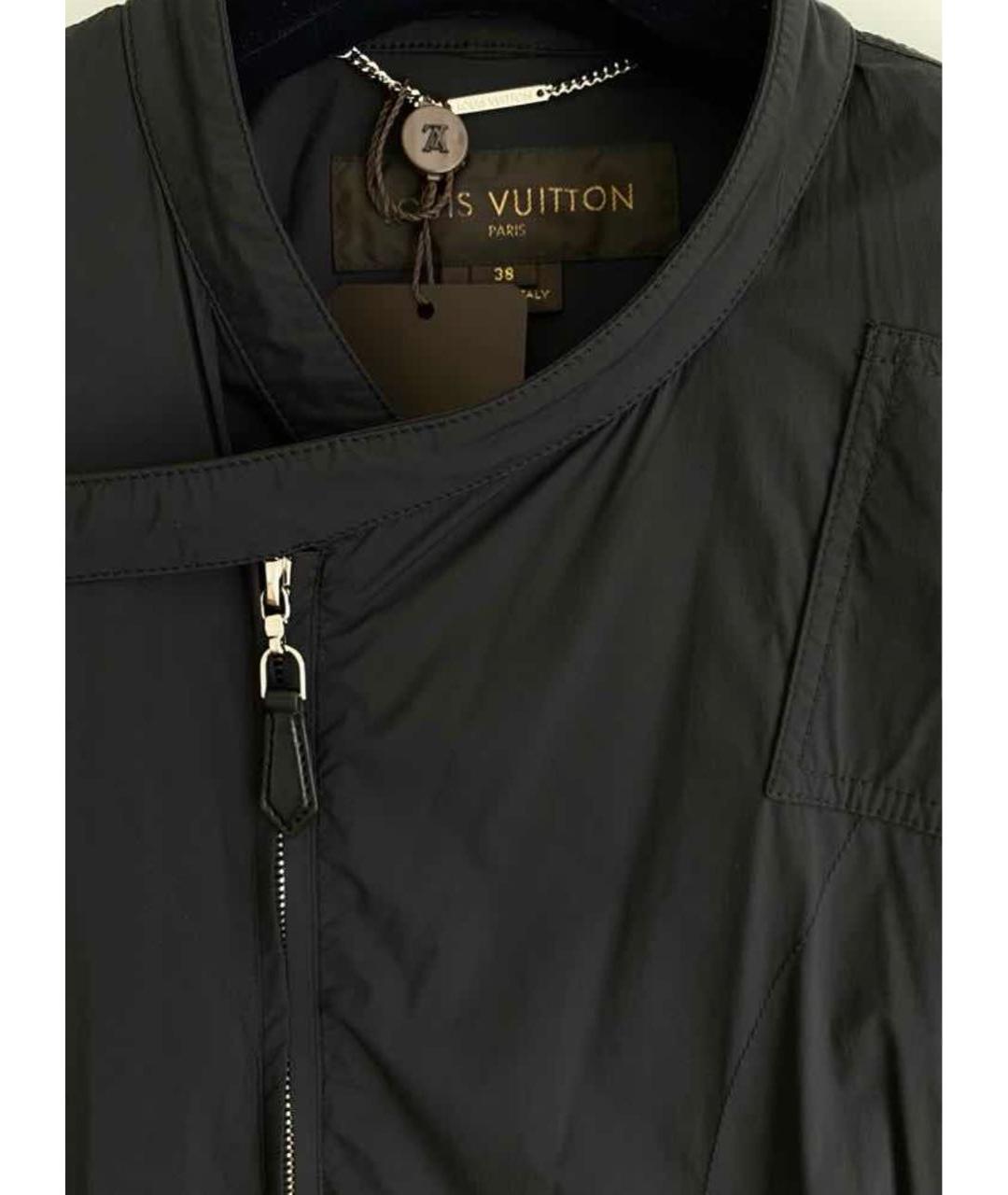LOUIS VUITTON Черный тренч/плащ, фото 3