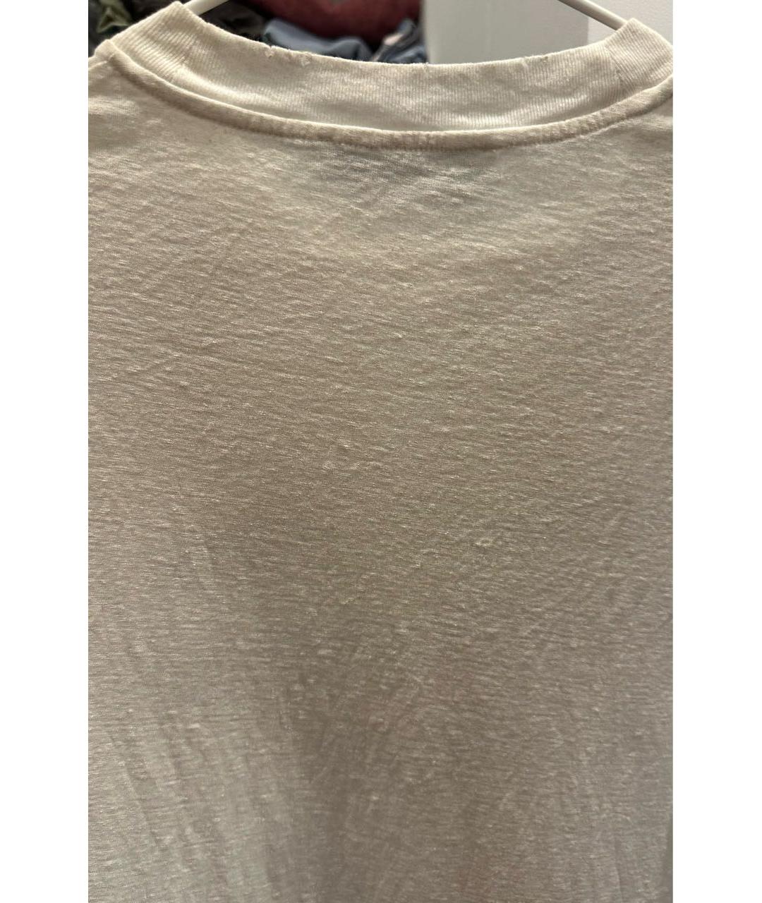 ACNE STUDIOS Белая хлопковая футболка, фото 6