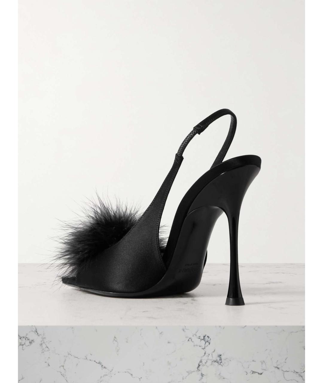 SAINT LAURENT Черные мюли, фото 4