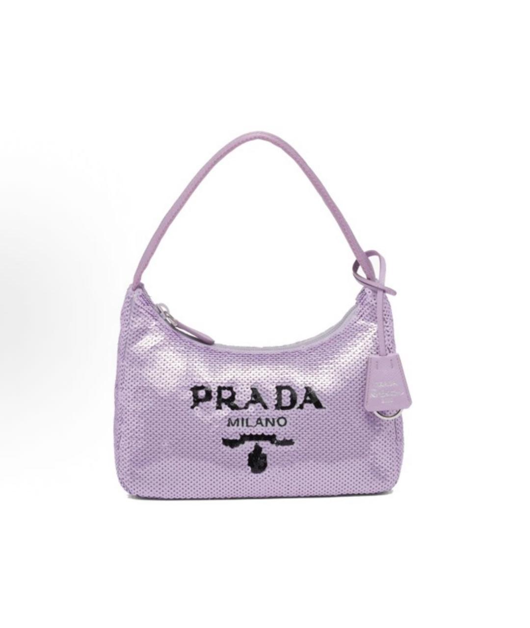 PRADA Фиолетовая сумка с короткими ручками, фото 5