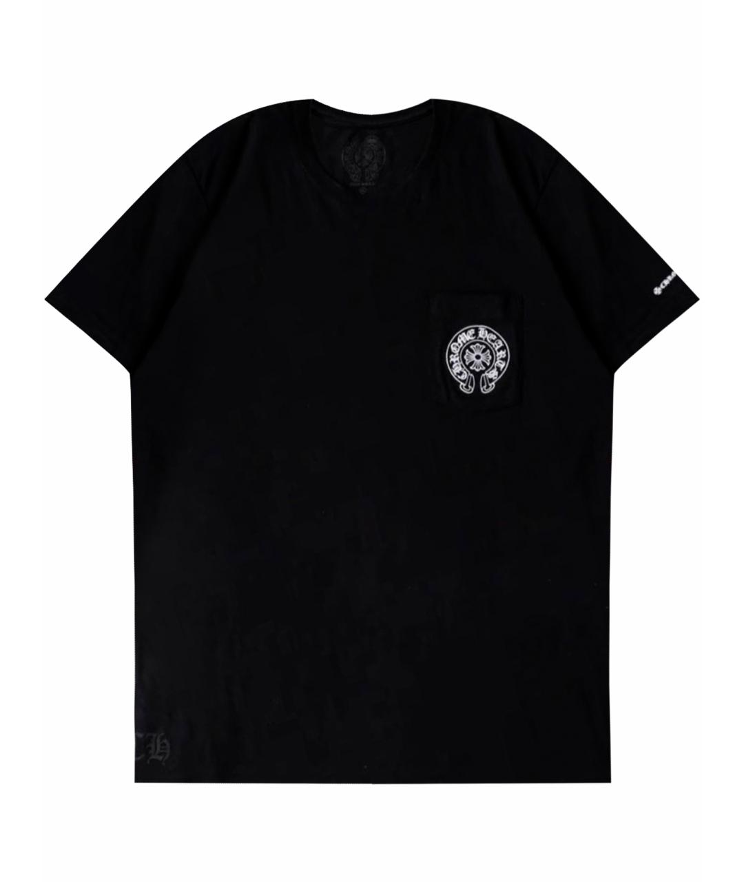 CHROME HEARTS Черная хлопковая футболка, фото 1