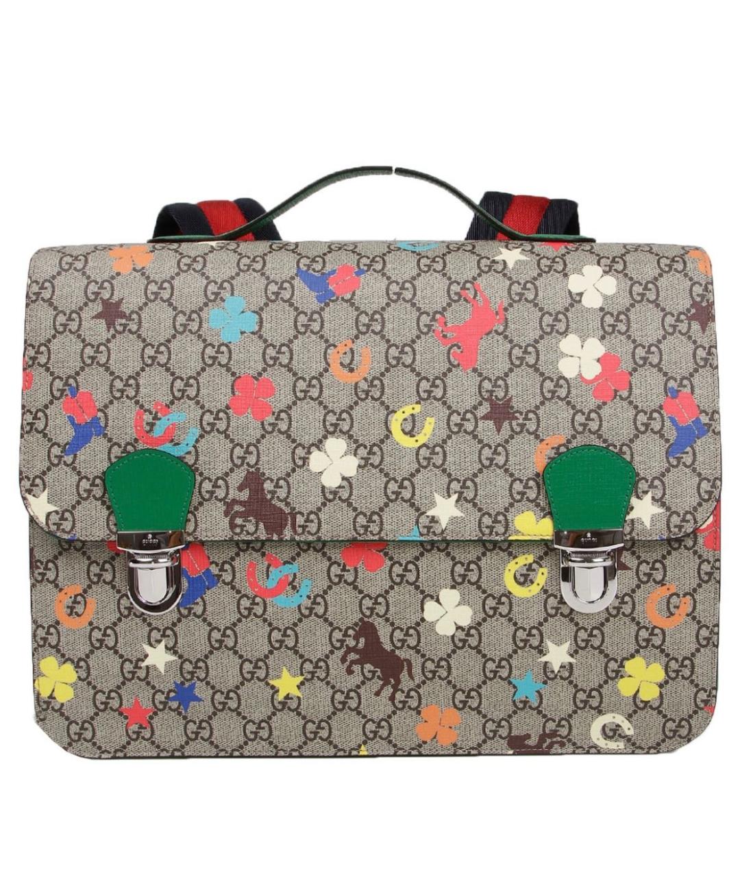 GUCCI KIDS Коричневый рюкзак, фото 1