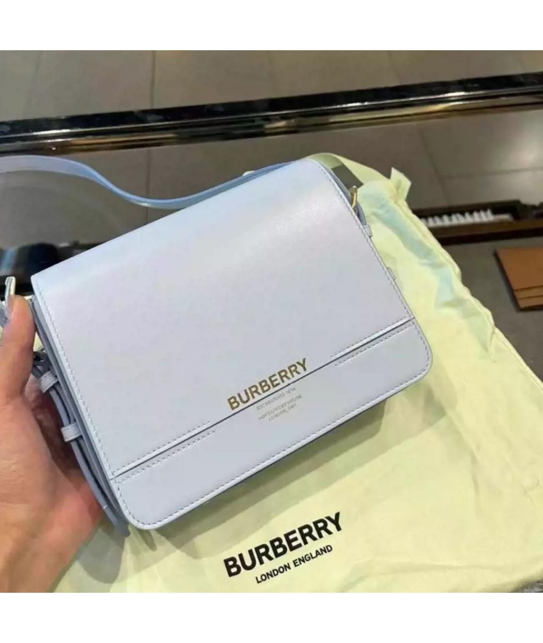 BURBERRY Кожаная сумка через плечо, фото 2