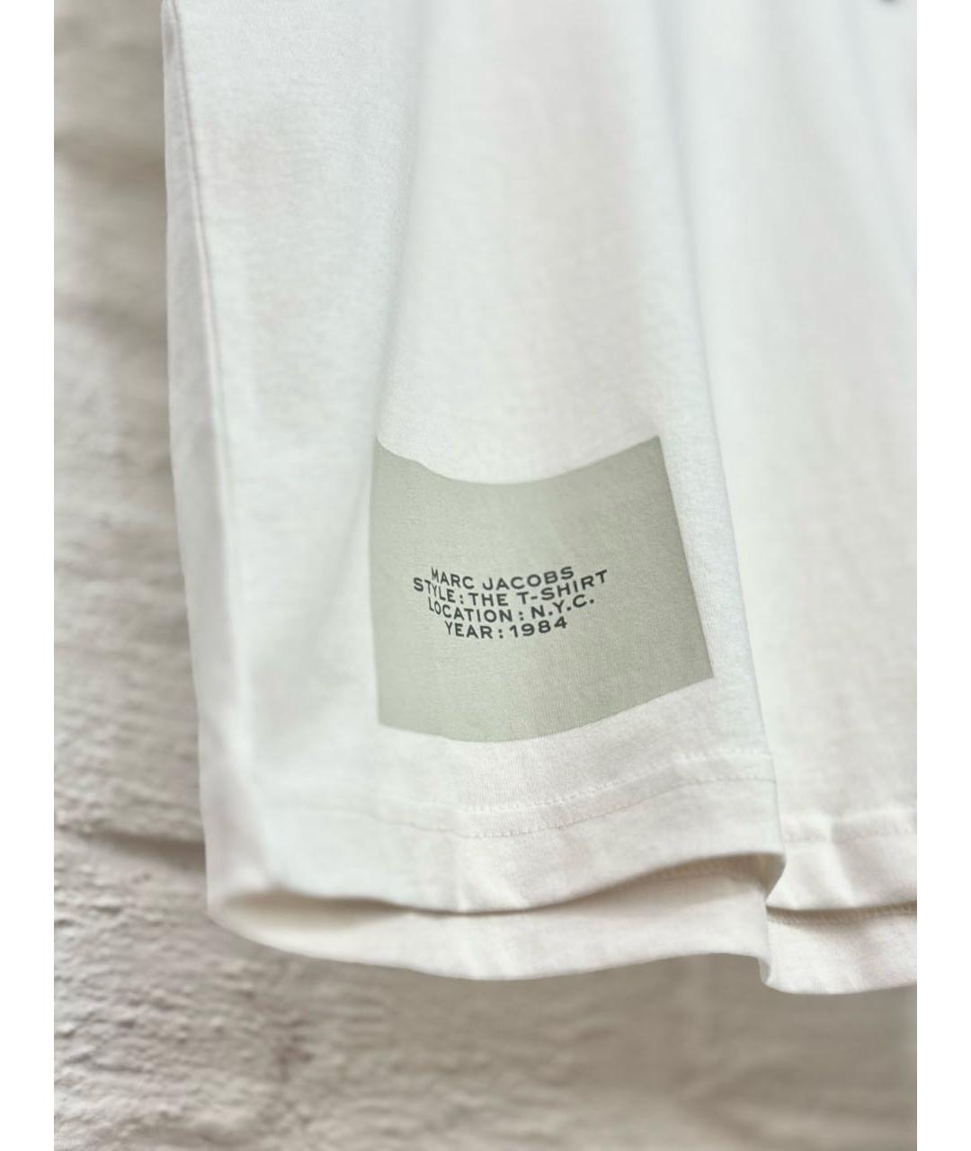 MARC JACOBS Белая хлопковая футболка, фото 2