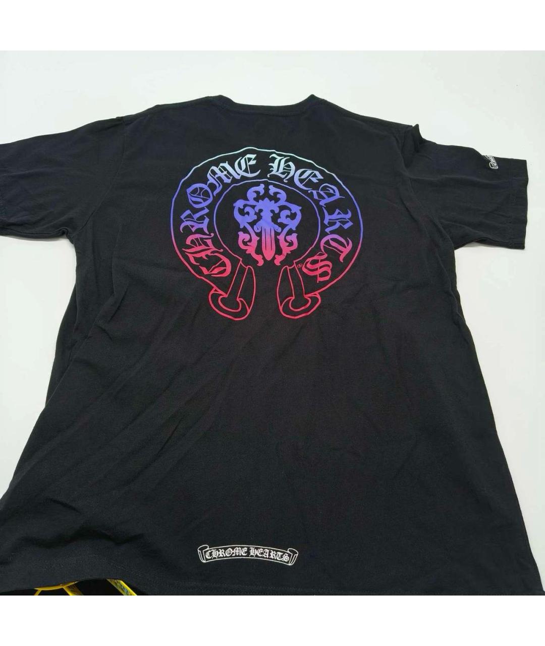 CHROME HEARTS Черная хлопковая футболка, фото 5