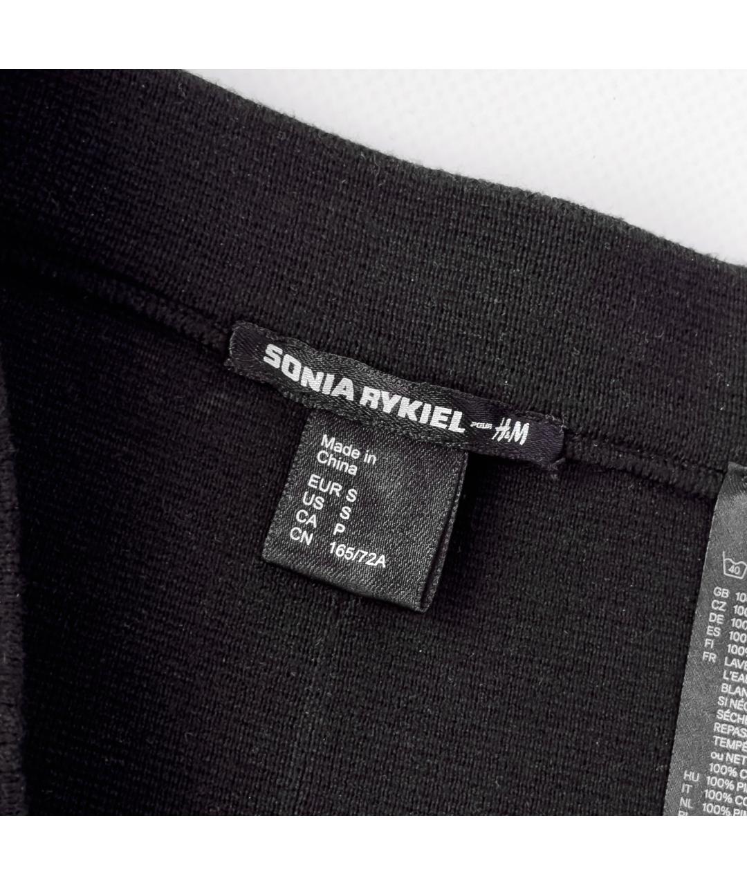 SONIA RYKIEL Черная хлопковая юбка мини, фото 5