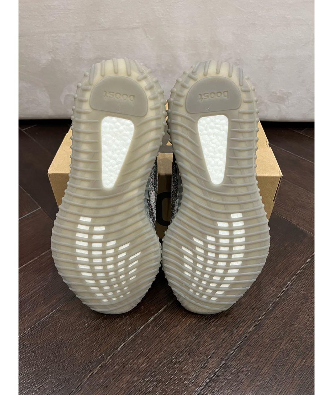 ADIDAS YEEZY Антрацитовые низкие кроссовки / кеды, фото 4