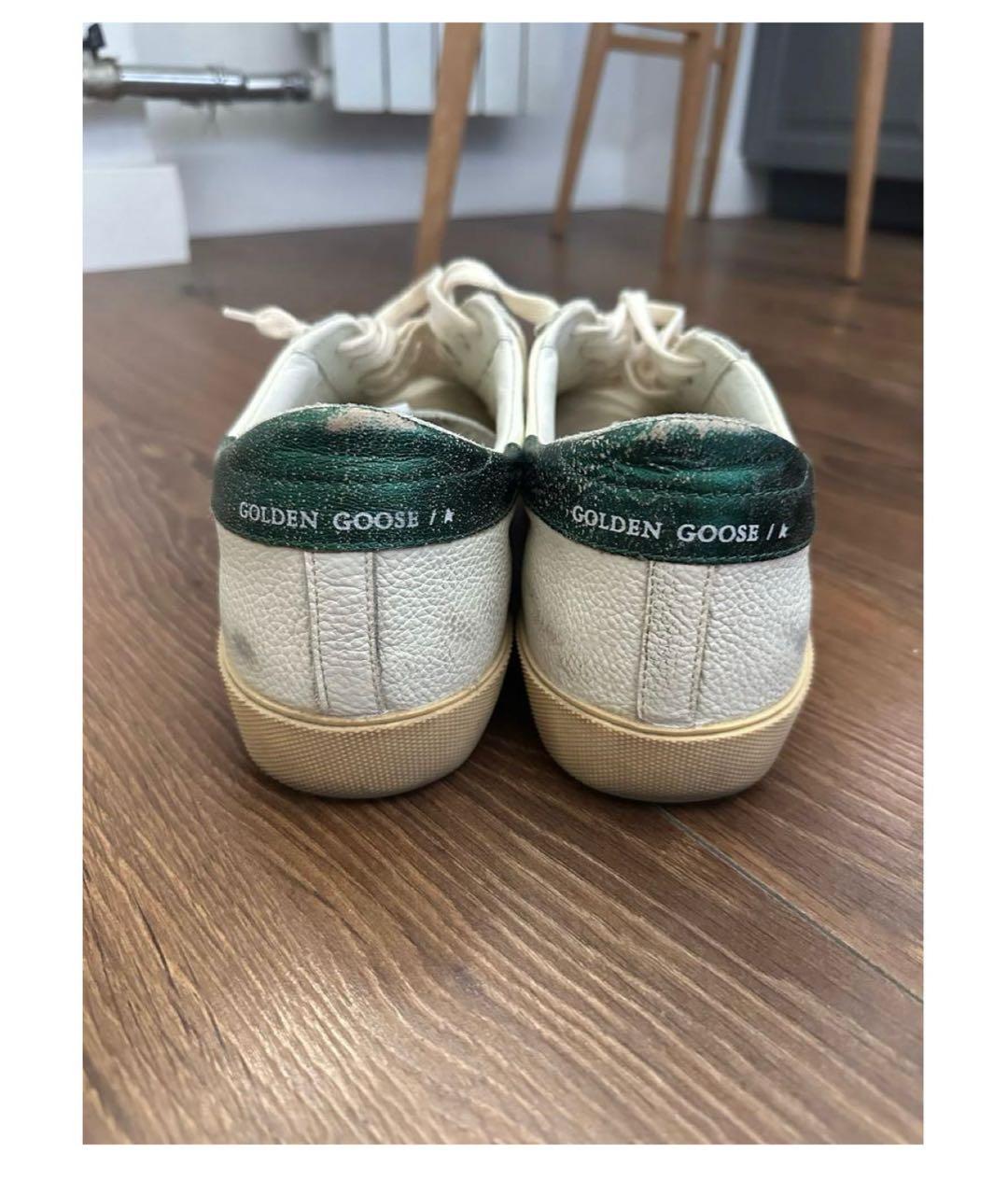 GOLDEN GOOSE DELUXE BRAND Кожаные низкие кроссовки / кеды, фото 4
