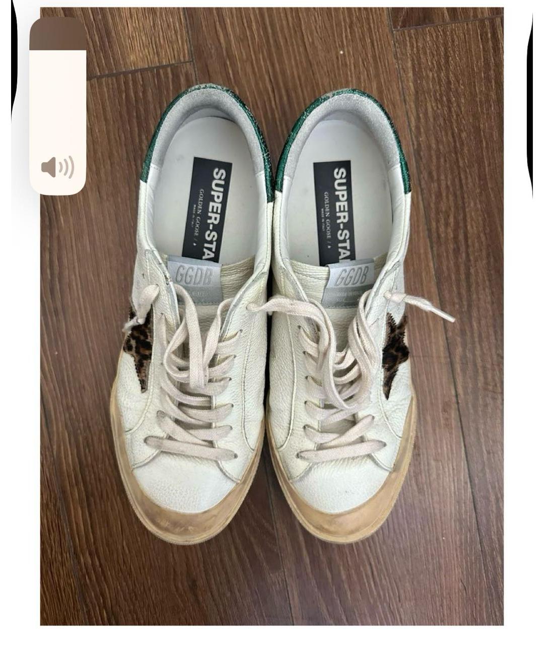 GOLDEN GOOSE DELUXE BRAND Кожаные низкие кроссовки / кеды, фото 2