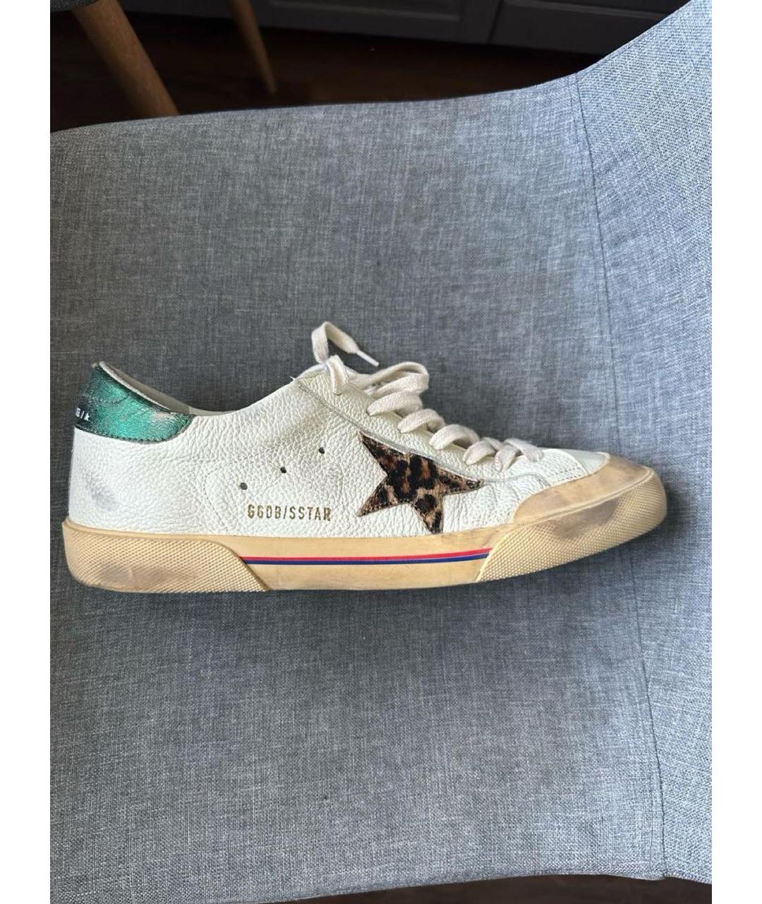GOLDEN GOOSE DELUXE BRAND Кожаные низкие кроссовки / кеды, фото 5