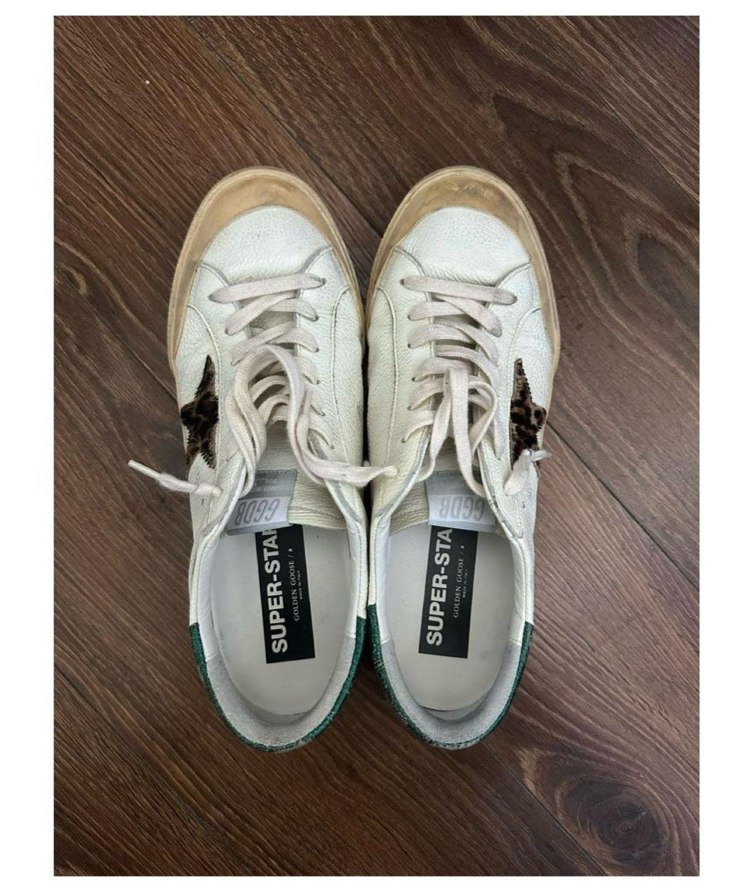GOLDEN GOOSE DELUXE BRAND Кожаные низкие кроссовки / кеды, фото 3