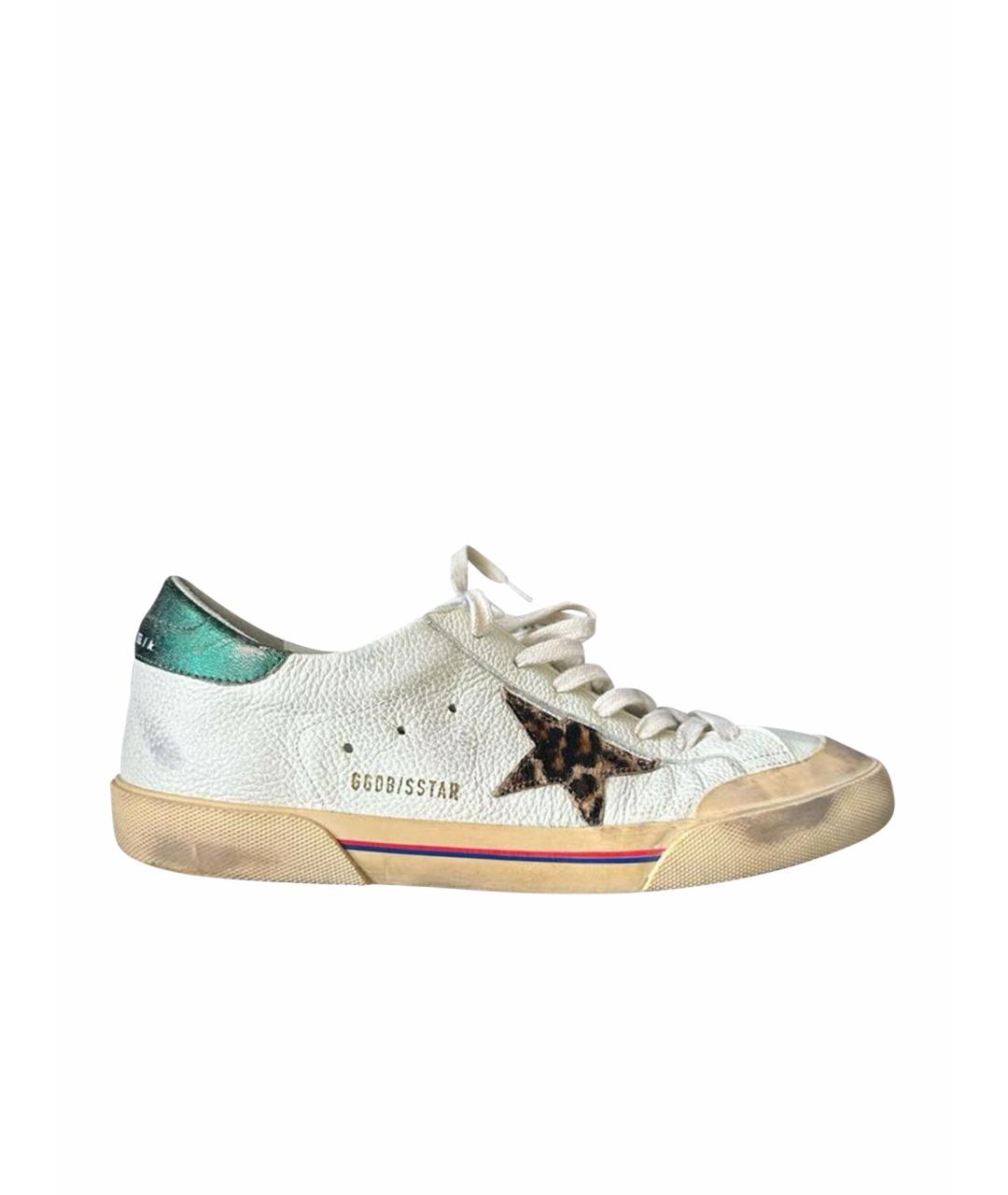 GOLDEN GOOSE DELUXE BRAND Кожаные низкие кроссовки / кеды, фото 1
