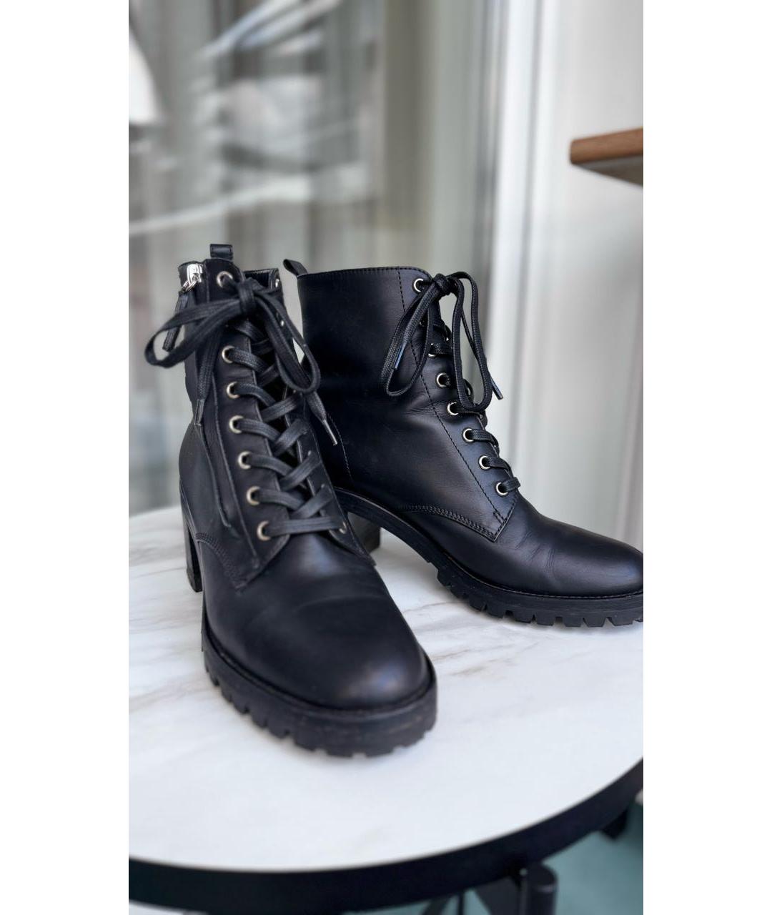 GIANVITO ROSSI Черные кожаные ботинки, фото 2