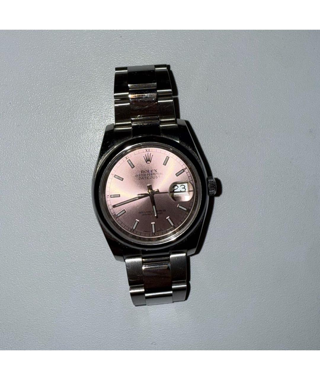 ROLEX Розовые часы из белого золота, фото 2