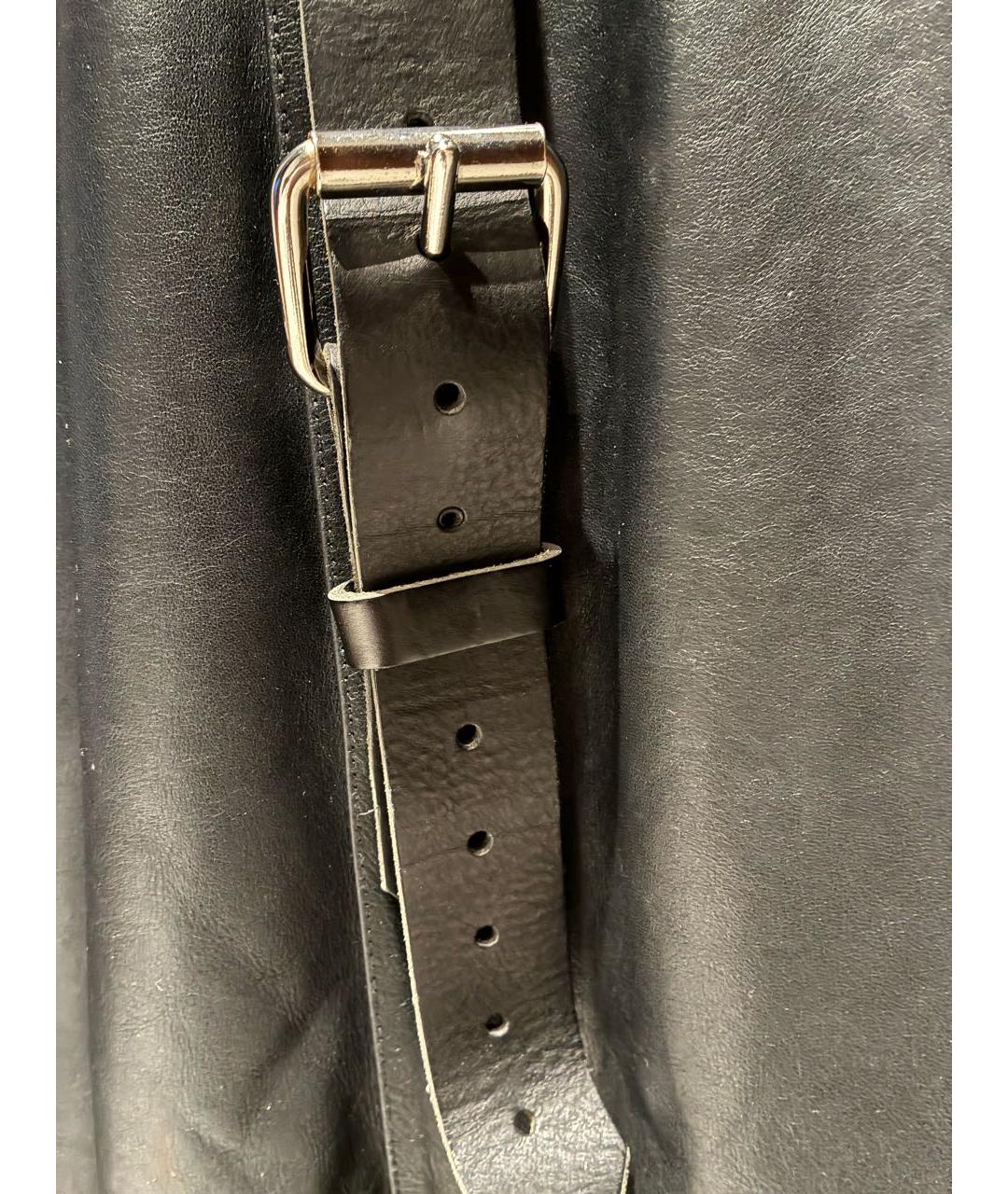 VETEMENTS Черная кожаная куртка, фото 6