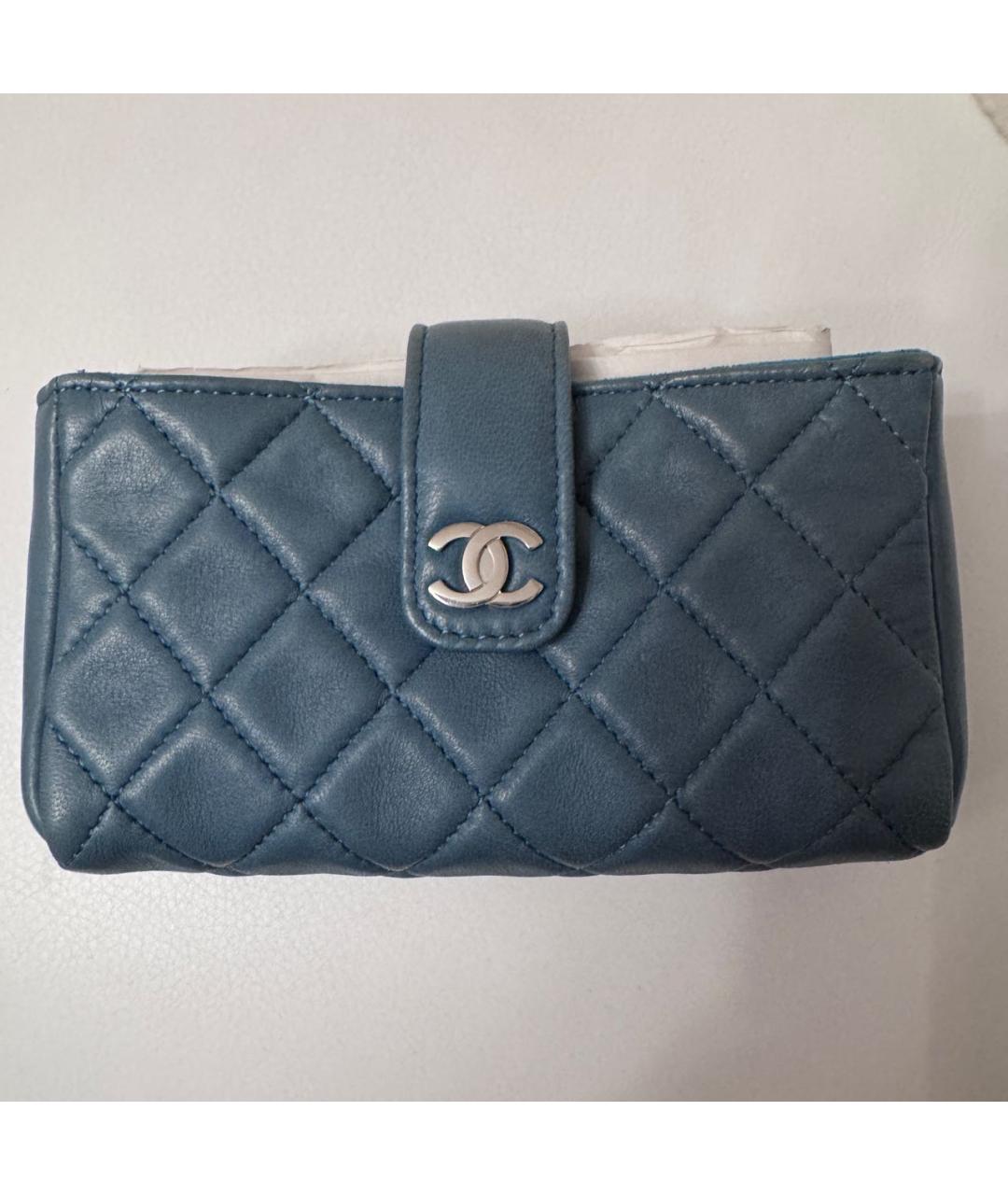 CHANEL Зеленый кошелек, фото 7