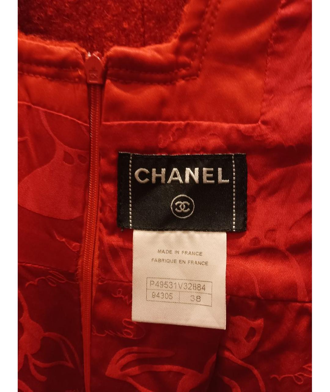 CHANEL Красное вечернее платье, фото 3