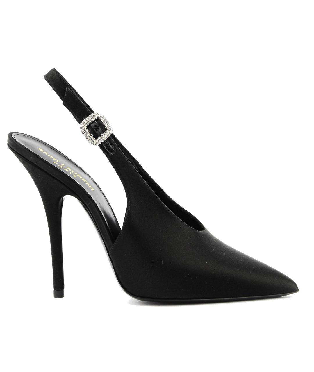 SAINT LAURENT Черные мюли, фото 8