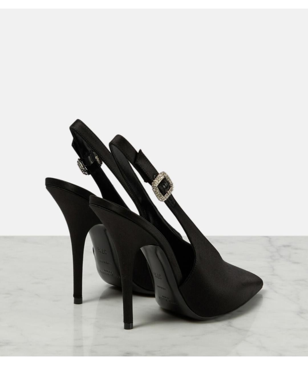 SAINT LAURENT Черные мюли, фото 5