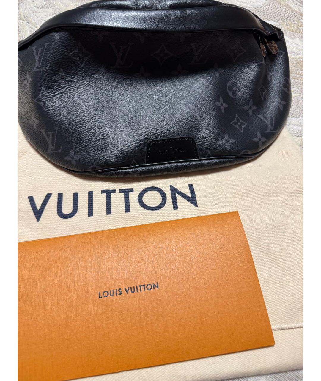 LOUIS VUITTON Черная поясная сумка, фото 9
