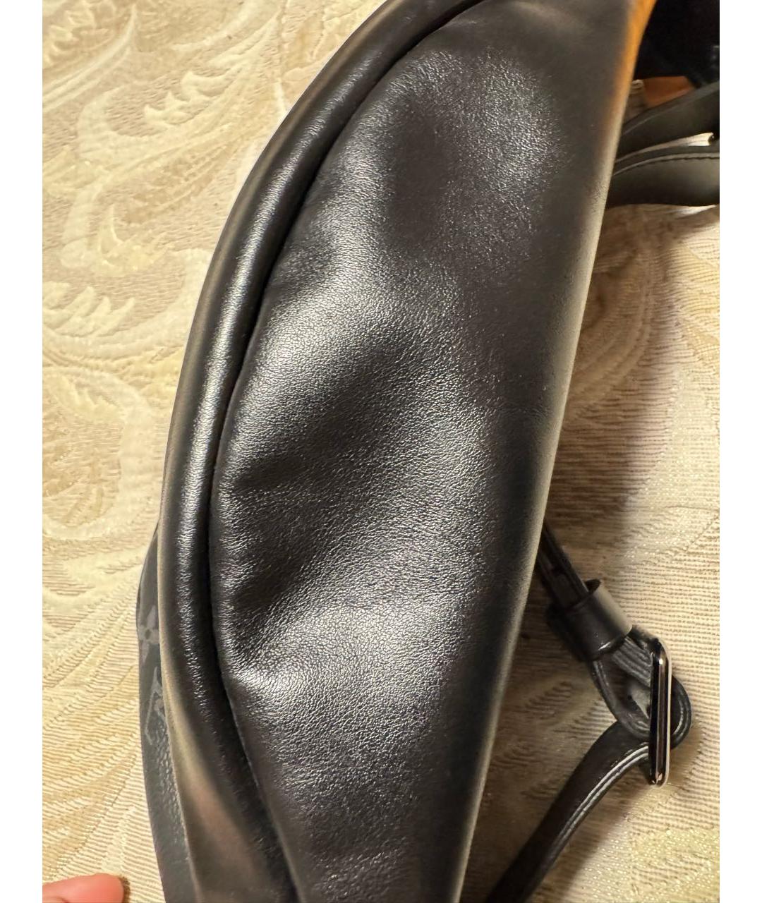 LOUIS VUITTON Черная поясная сумка, фото 4