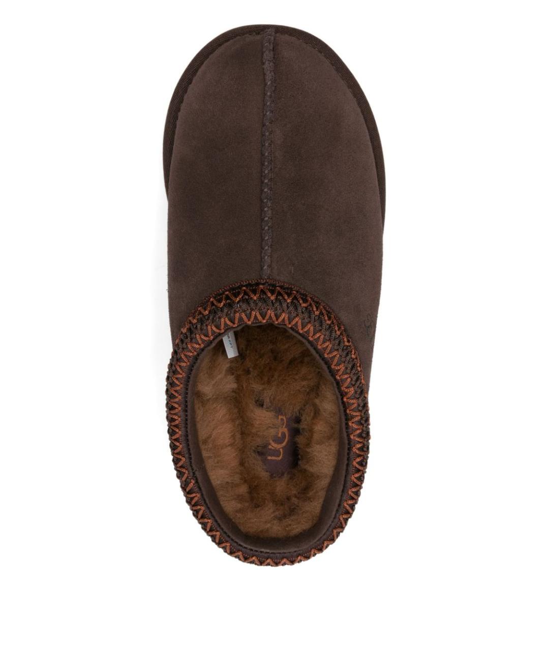 UGG AUSTRALIA Коричневые замшевые сабо, фото 4