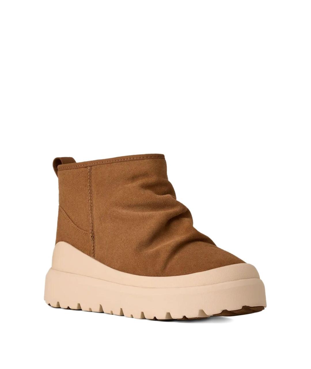 UGG AUSTRALIA Бежевые замшевые низкие ботинки, фото 2