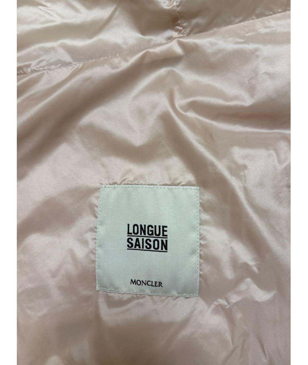 MONCLER Розовая полиамидовая куртка, фото 6