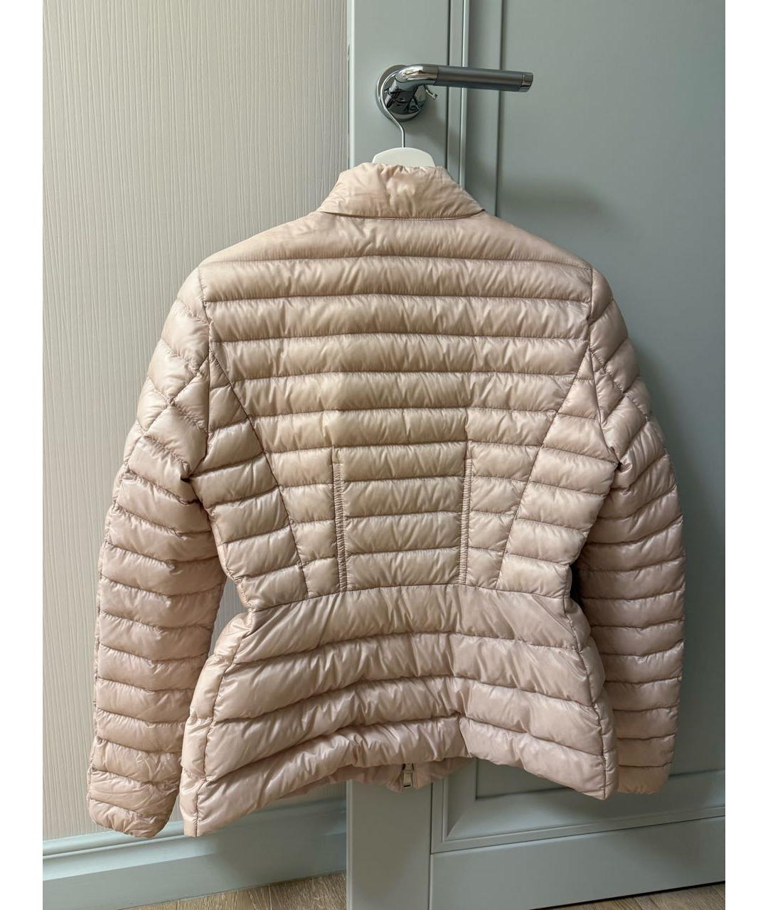 MONCLER Розовая полиамидовая куртка, фото 2