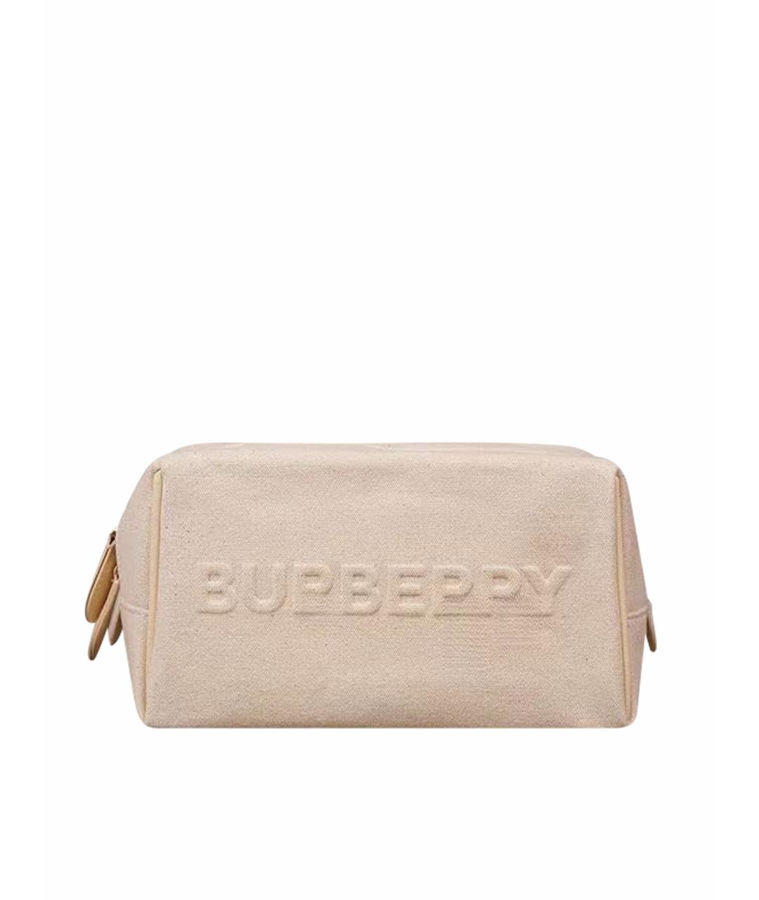 BURBERRY Розовая хлопковая косметичка, фото 1