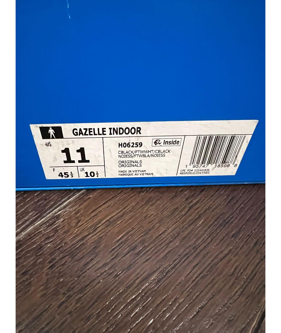 ADIDAS Черные замшевые низкие кроссовки / кеды, фото 5