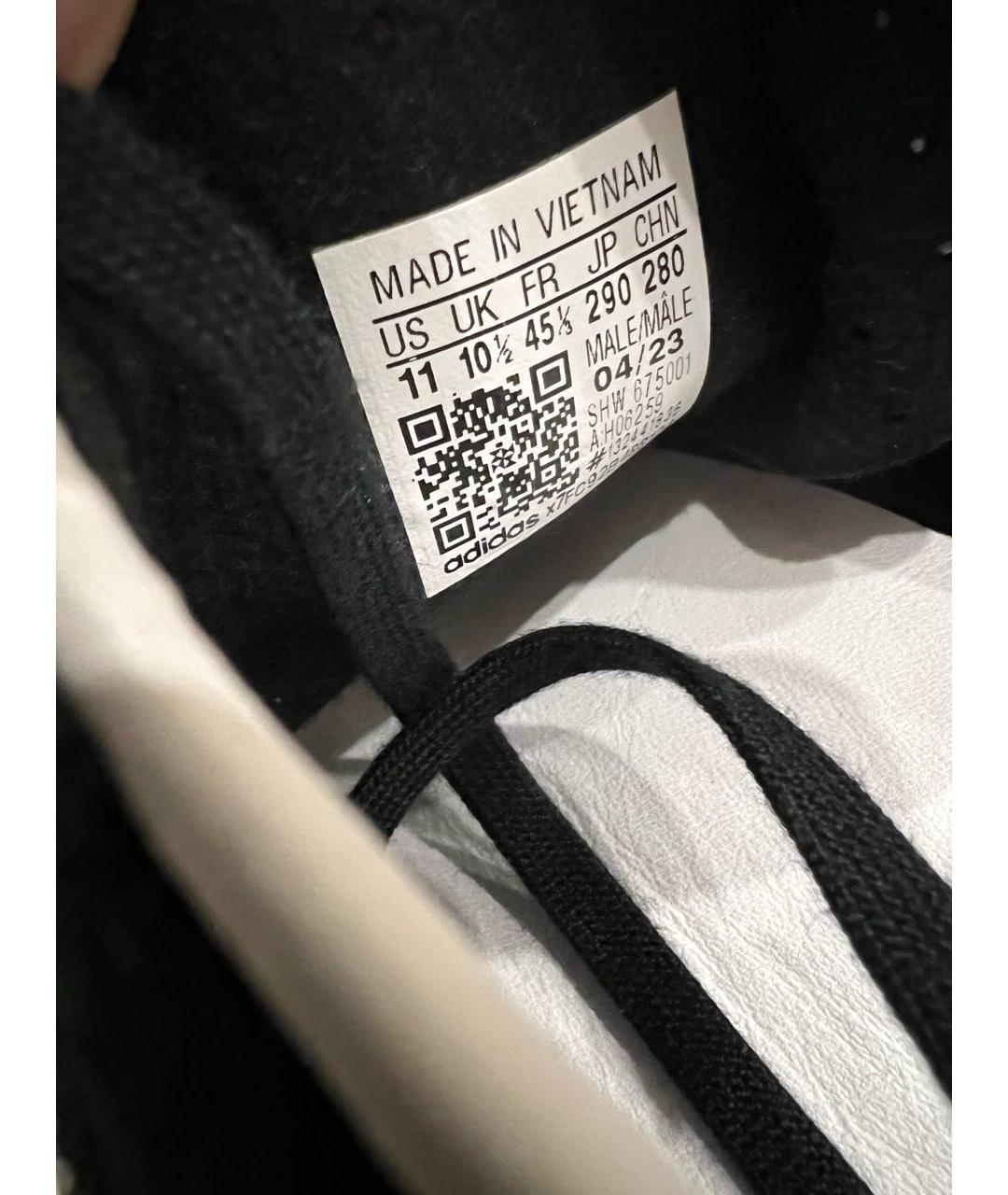 ADIDAS Черные замшевые низкие кроссовки / кеды, фото 3