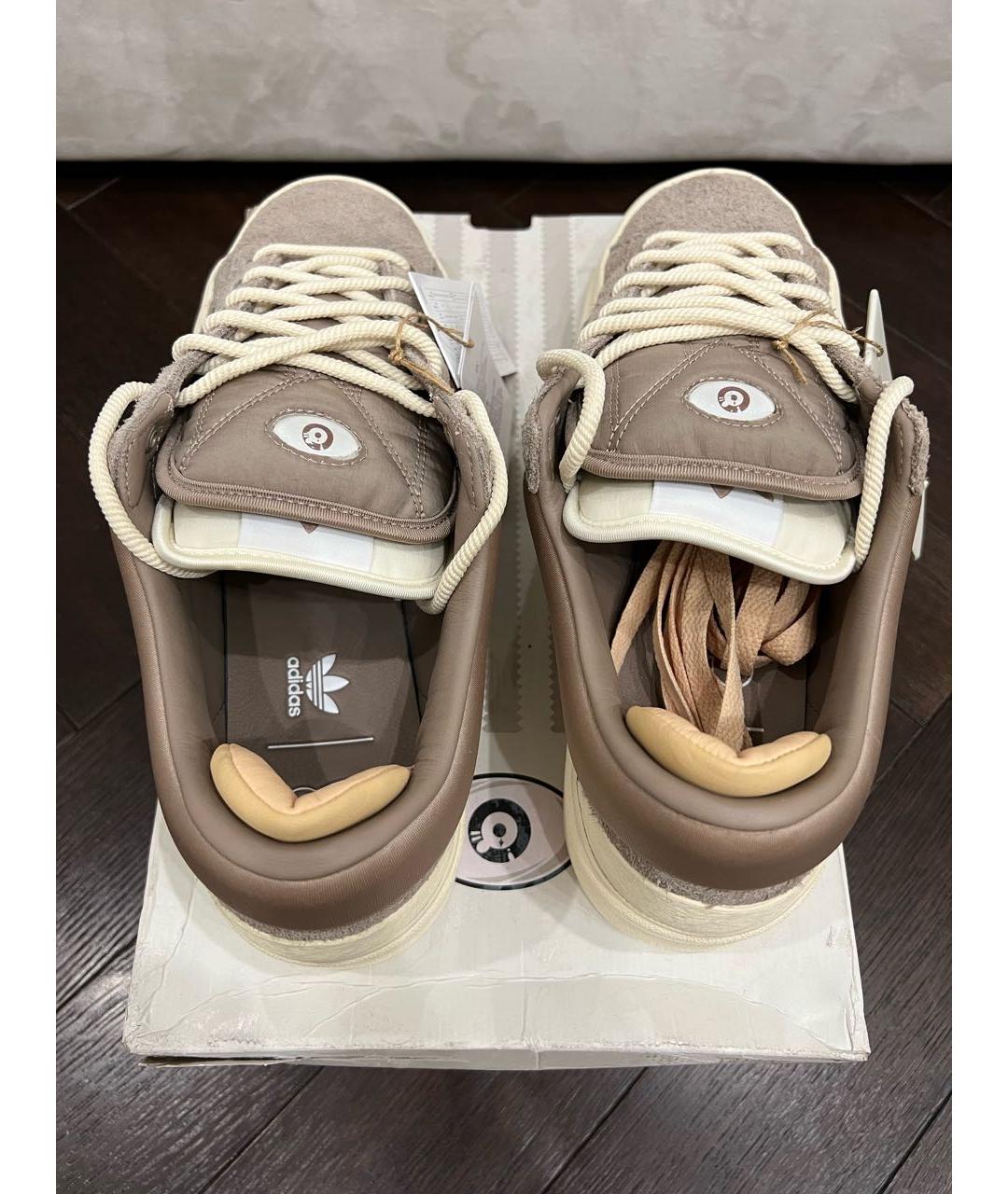 ADIDAS Коричневые замшевые низкие кроссовки / кеды, фото 2
