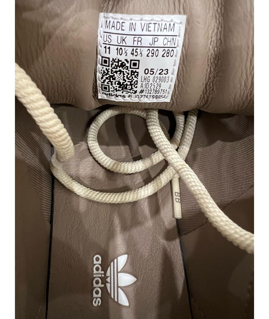 ADIDAS Коричневые замшевые низкие кроссовки / кеды, фото 3