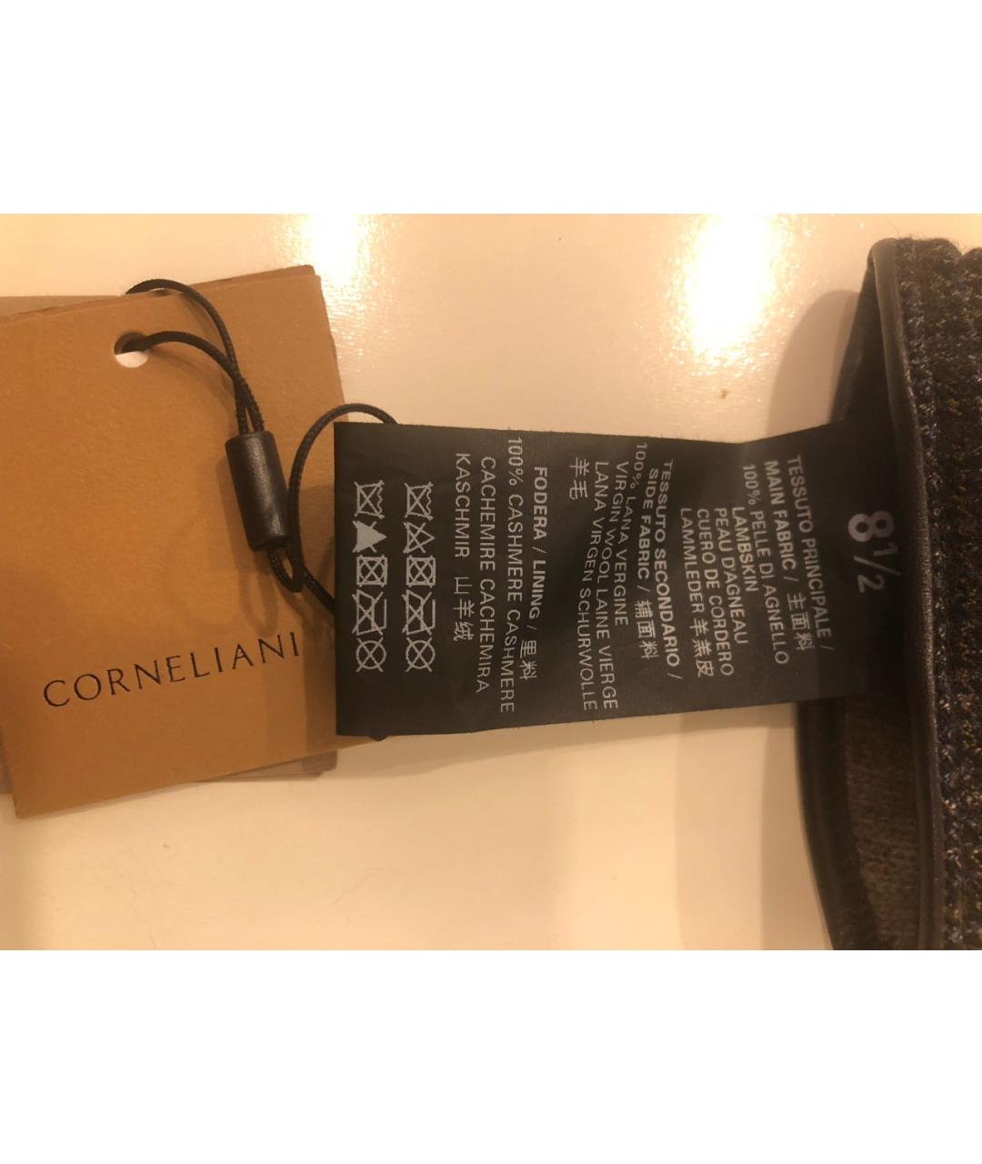 CORNELIANI Темно-синие шерстяные перчатки, фото 5