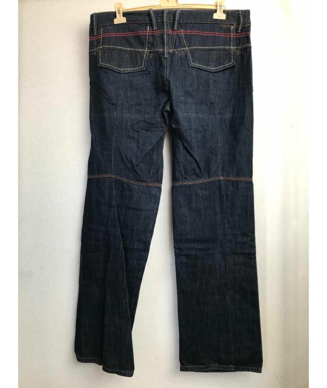 MARITHE FRANCOIS GIRBAUD Темно-синие хлопковые джинсы, фото 5
