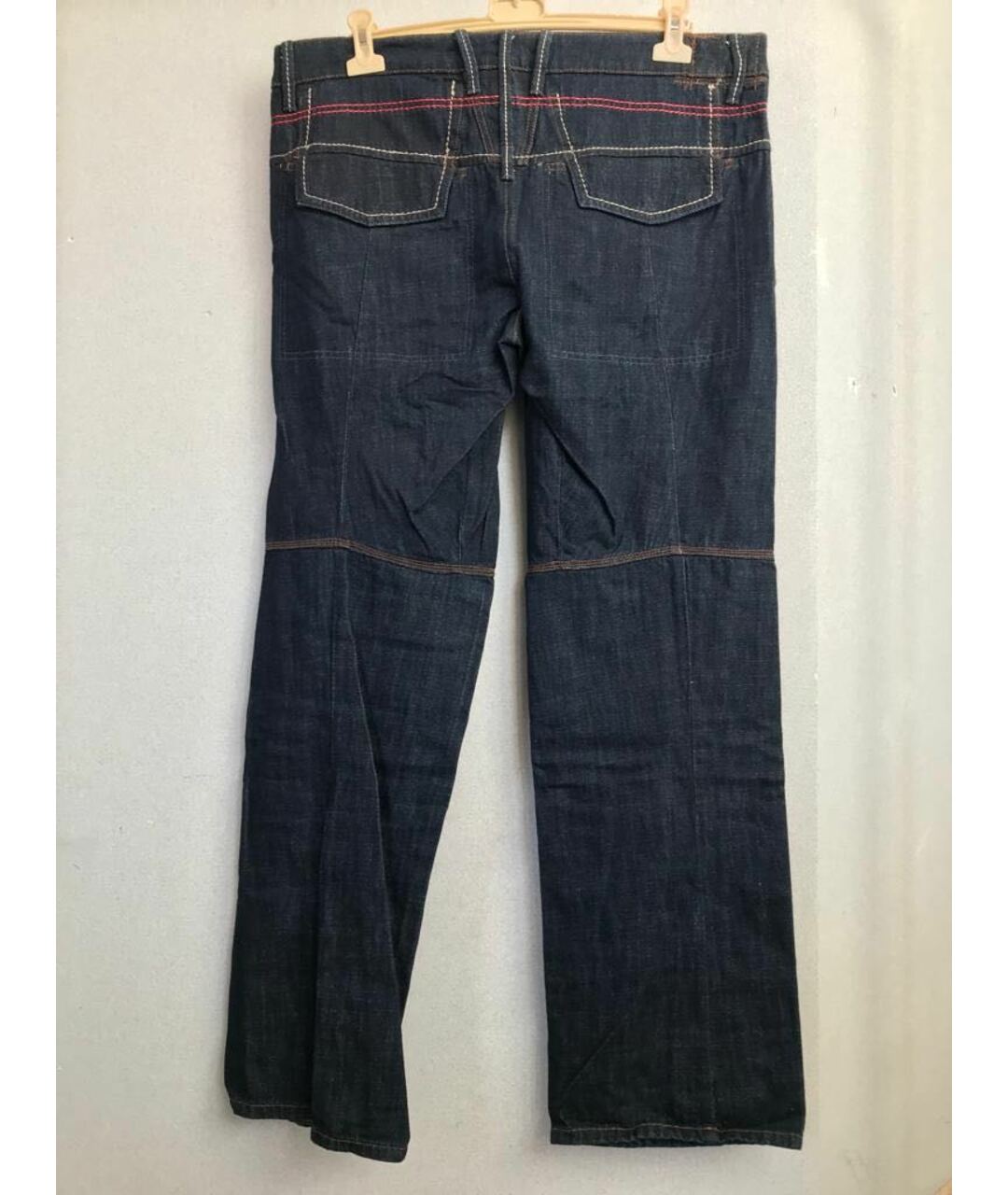 MARITHE FRANCOIS GIRBAUD Темно-синие хлопковые джинсы, фото 2