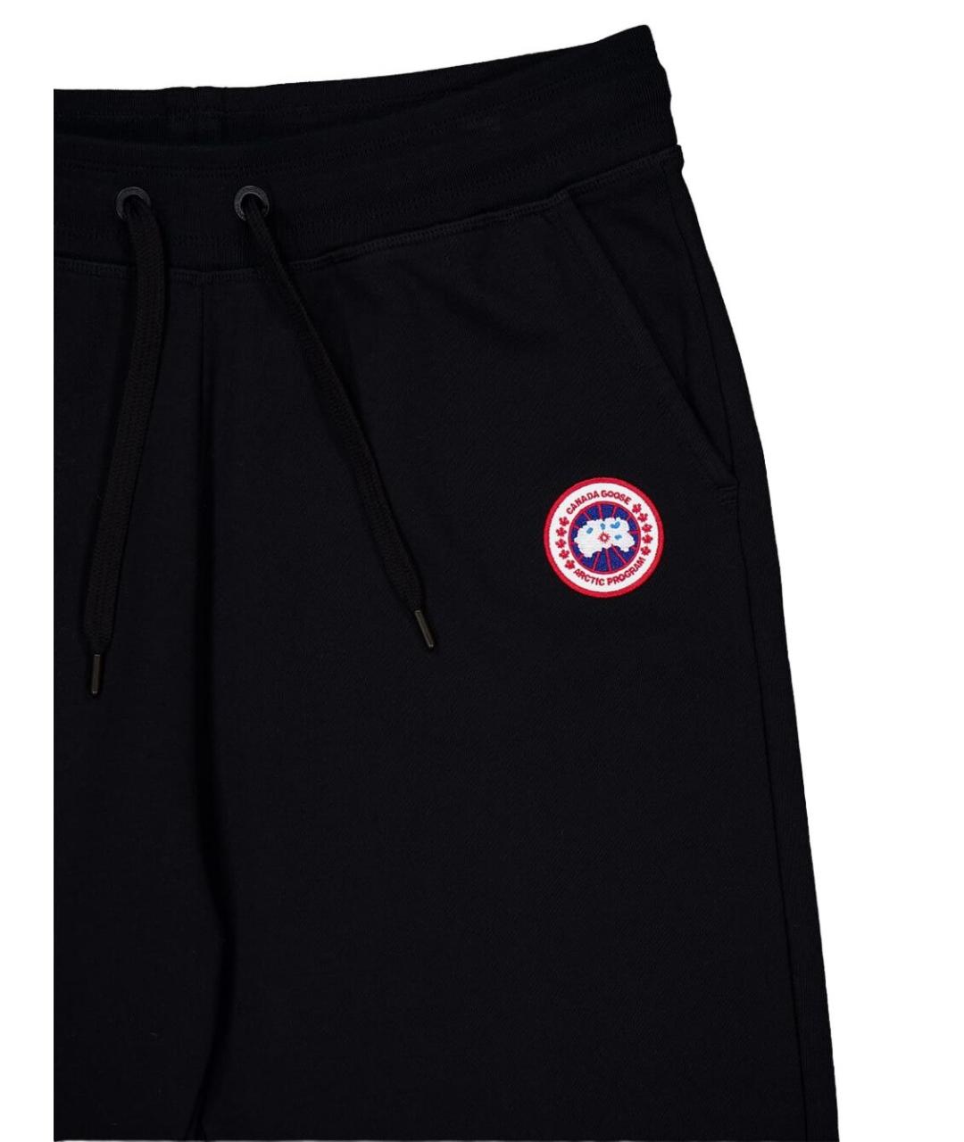 CANADA GOOSE Черные хлопковые повседневные брюки, фото 2