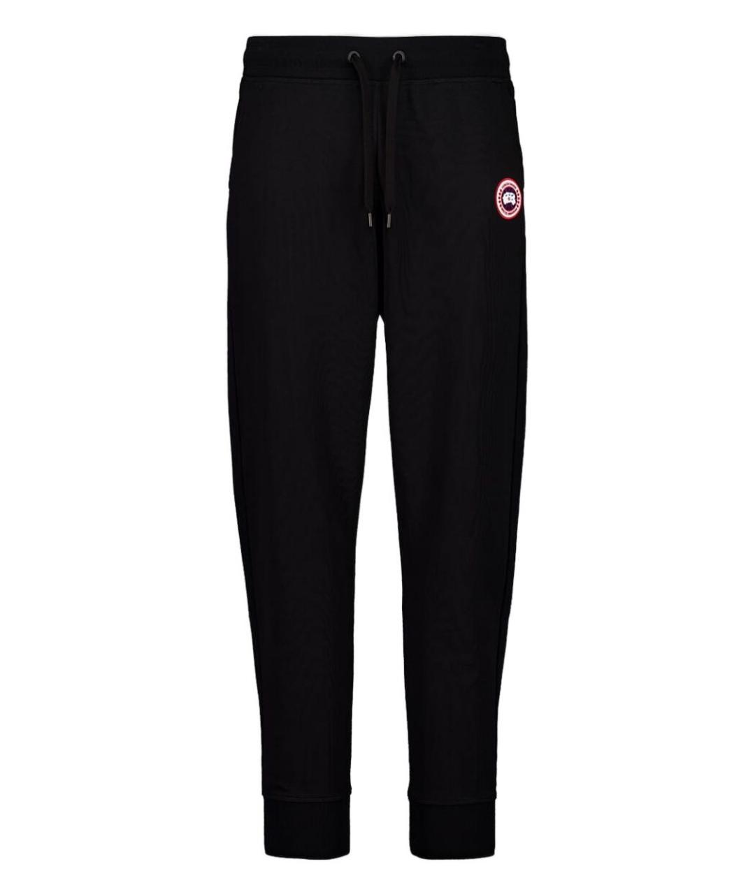 CANADA GOOSE Черные хлопковые повседневные брюки, фото 1